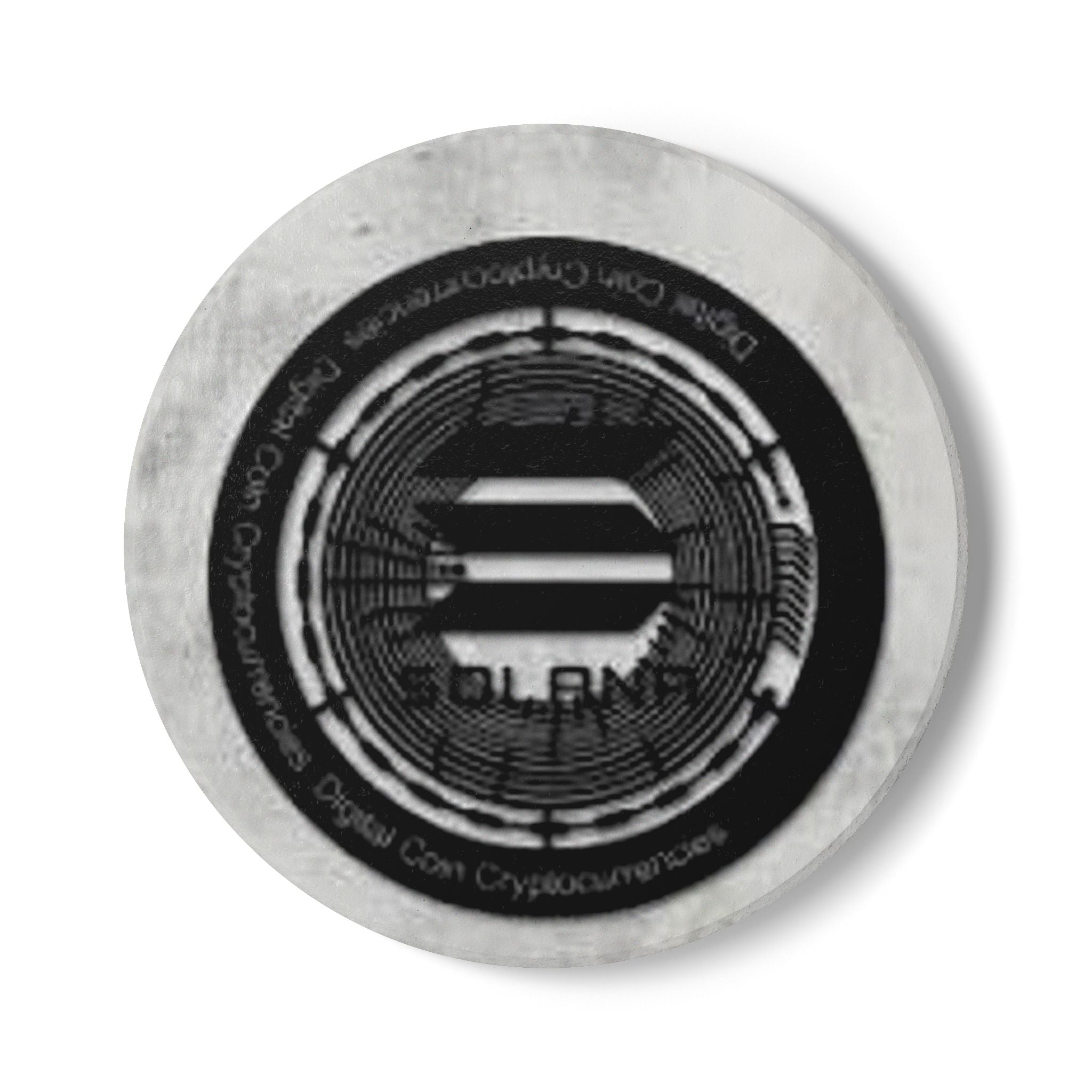 Solana Crypto Coin design Ceramic Coaster | Cryptocurrency logo coaster