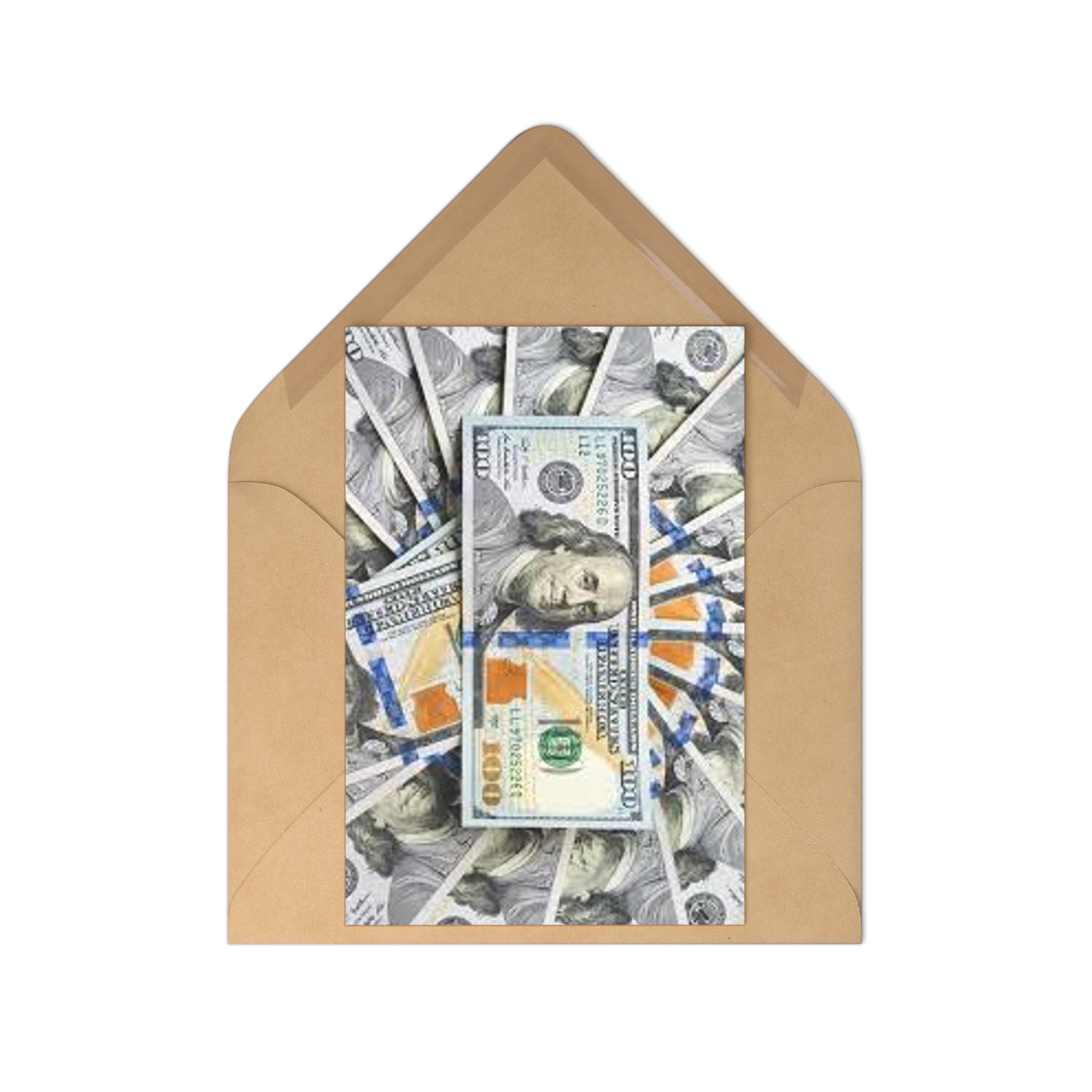 Hundred Dollar Bill Postcards | Money Stack Postcard Set (7 pcs)