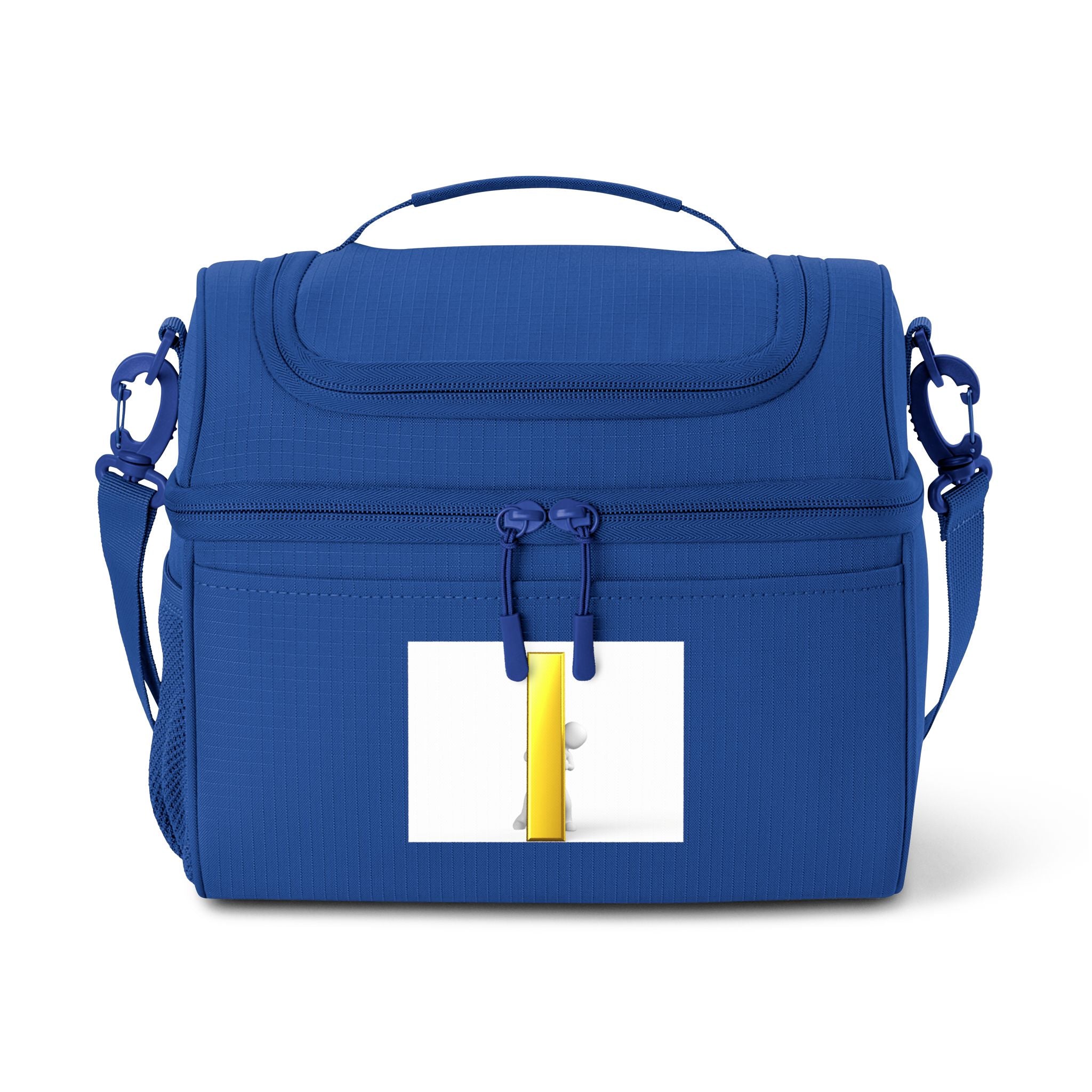 Yellow Letter i Illustration Cooler Bag | Insulated Lunch Tote