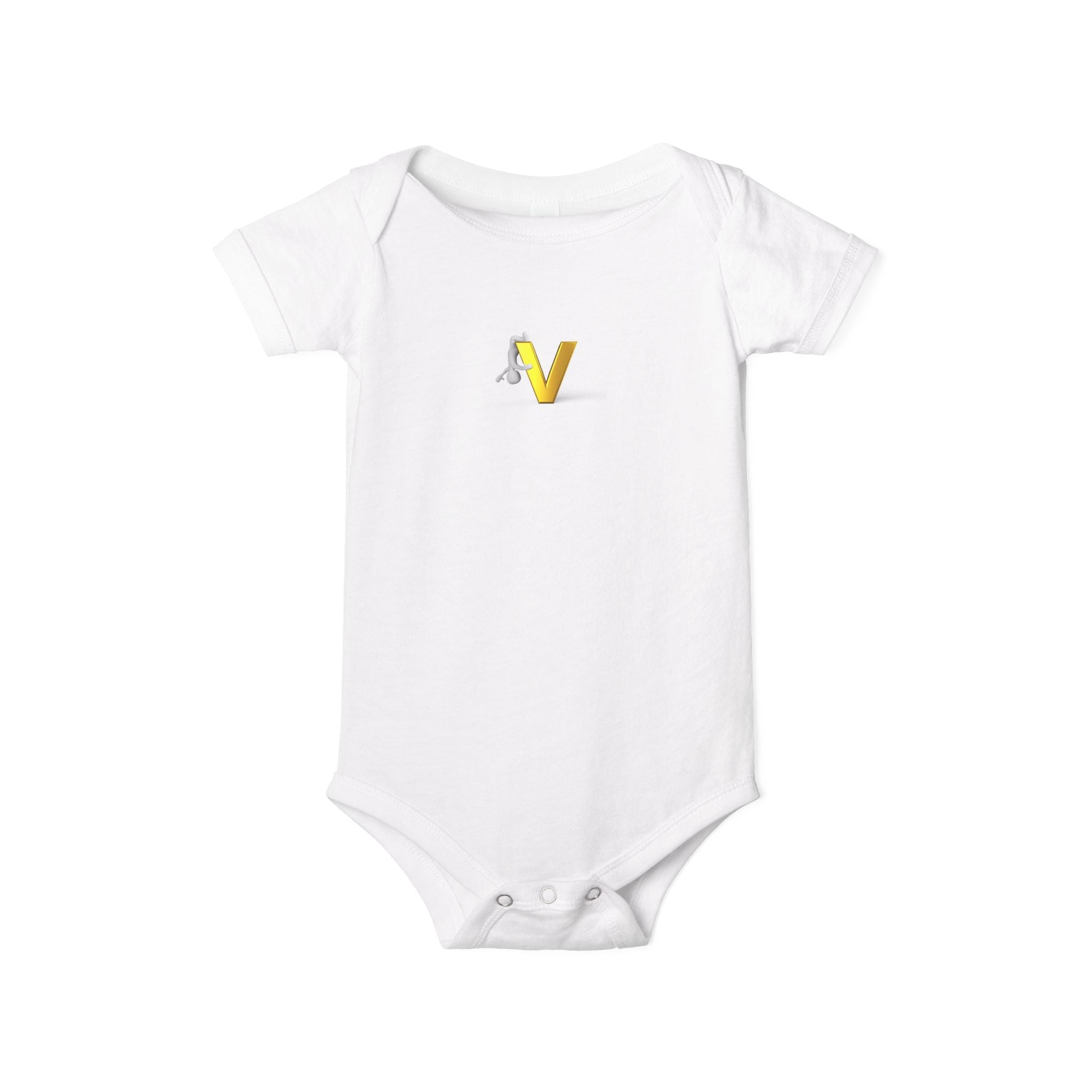 Body Bébé Lettre V | Monogramme Doré