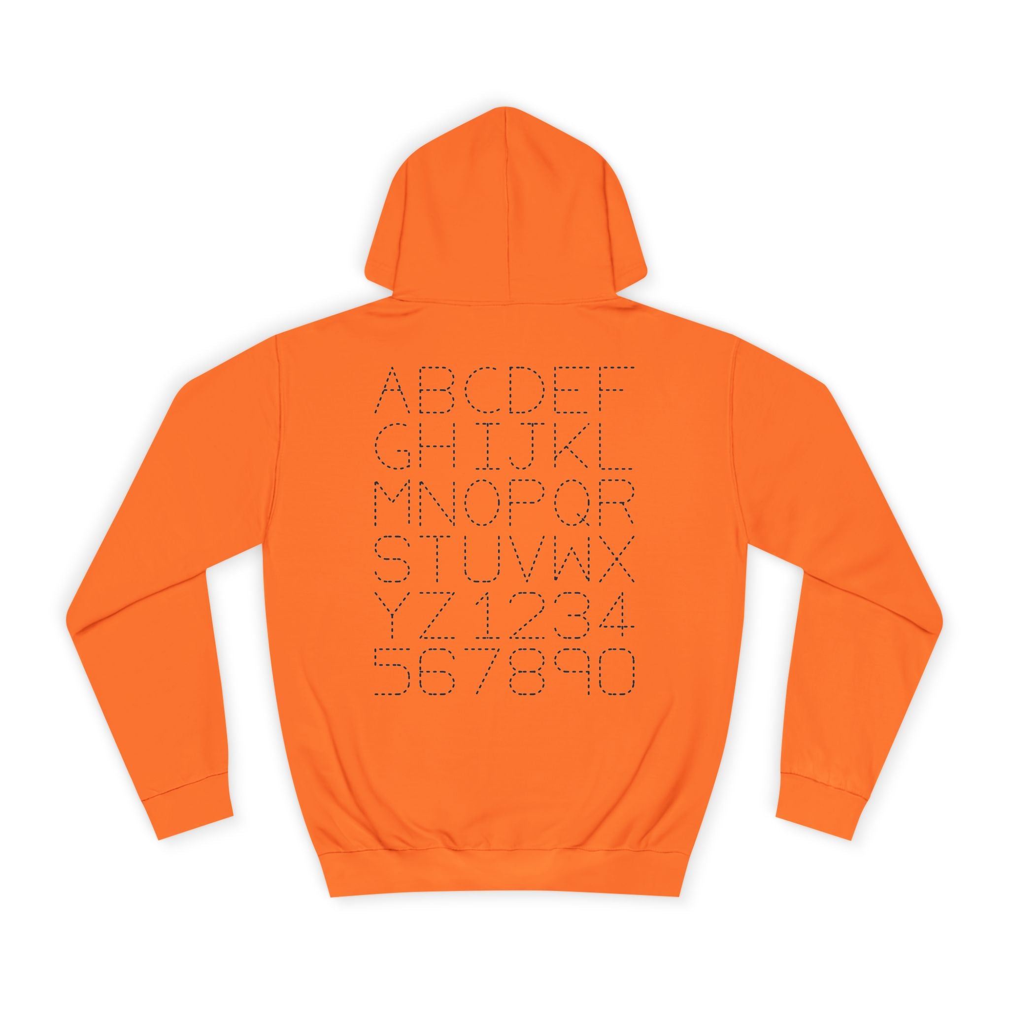 College Dotted Alphabet Hoodie | Campus Sweatshirt, Collegiate Style