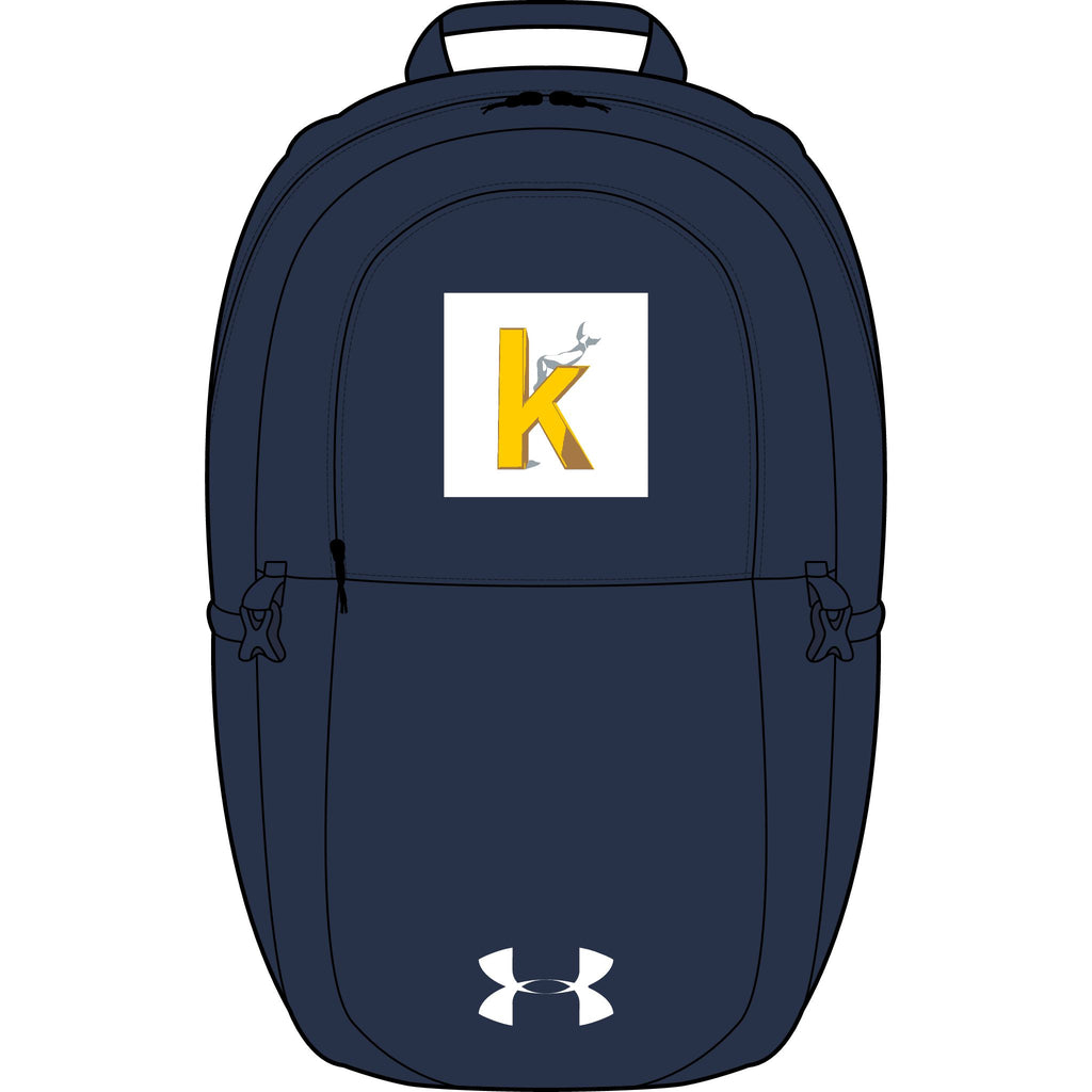 Yellow K Initial Monogram backpack | Embroidered Under Armour