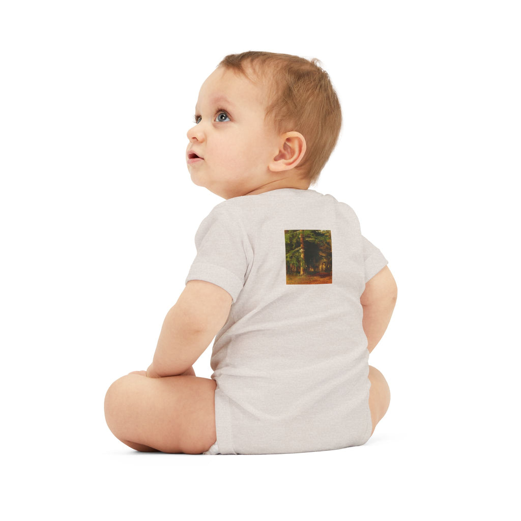 Woodland Forest Illustration Infant Onesie | Baby Bodysuit
