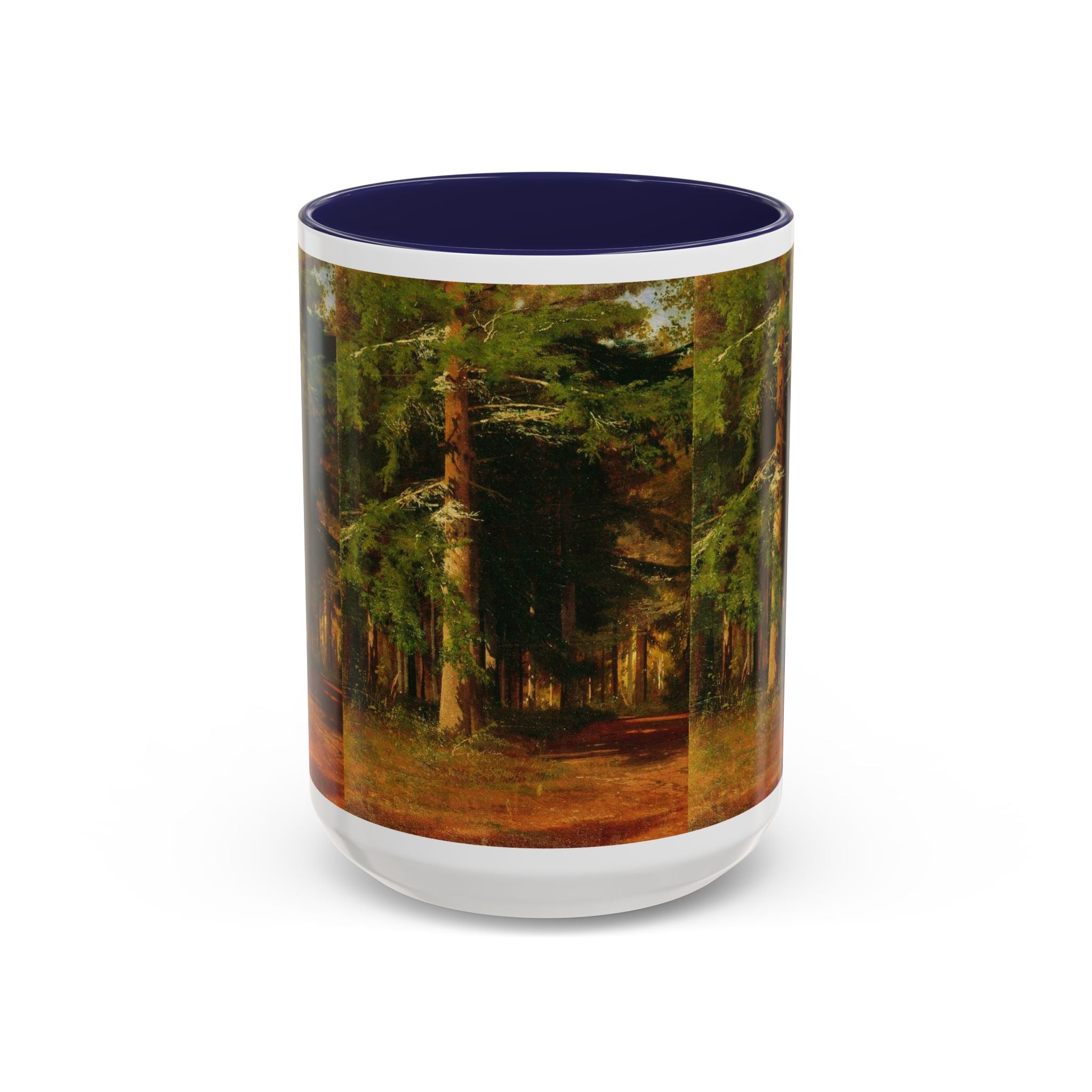 Mug « Peinture Chemin Forestier » | Mug à café avec anse colorée 325 ml 444 ml