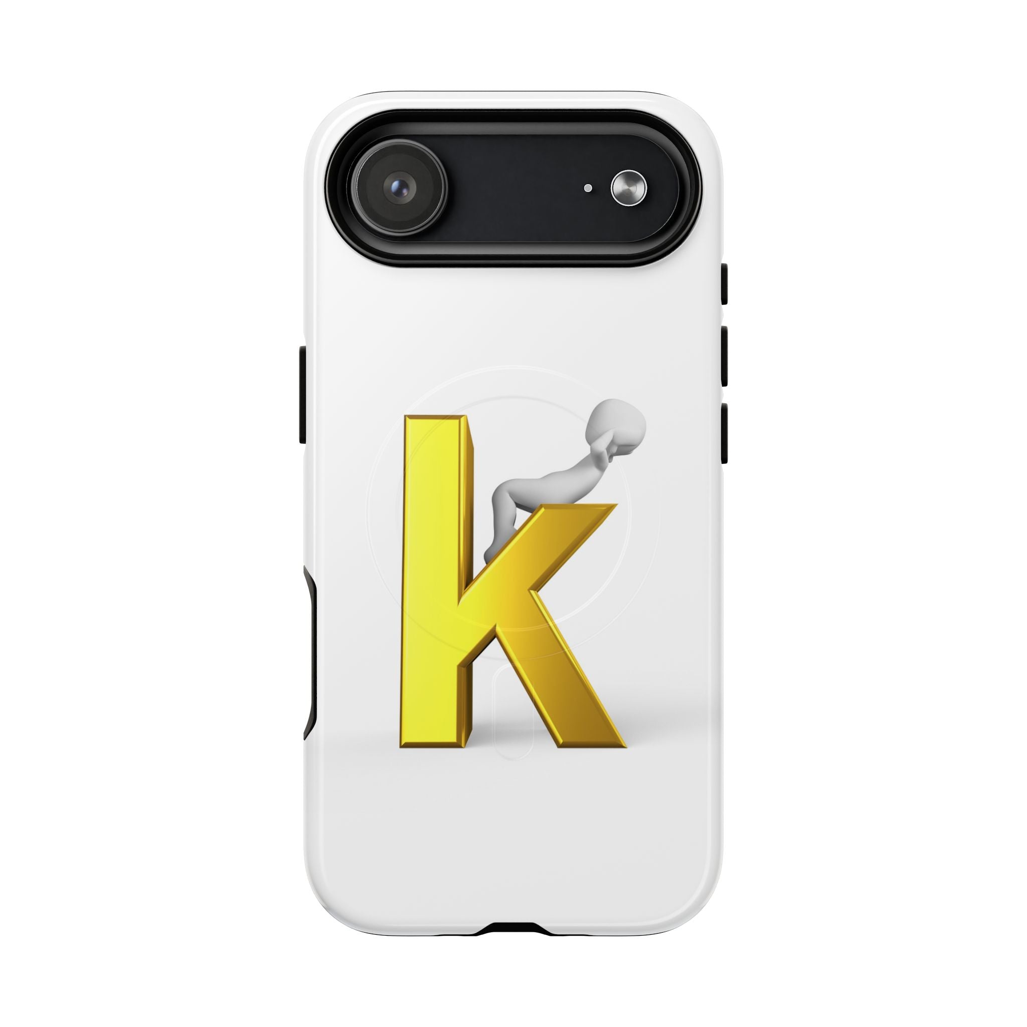 Coque de téléphone avec logo lettre K | Coque magnétique résistante, Monogramme initial