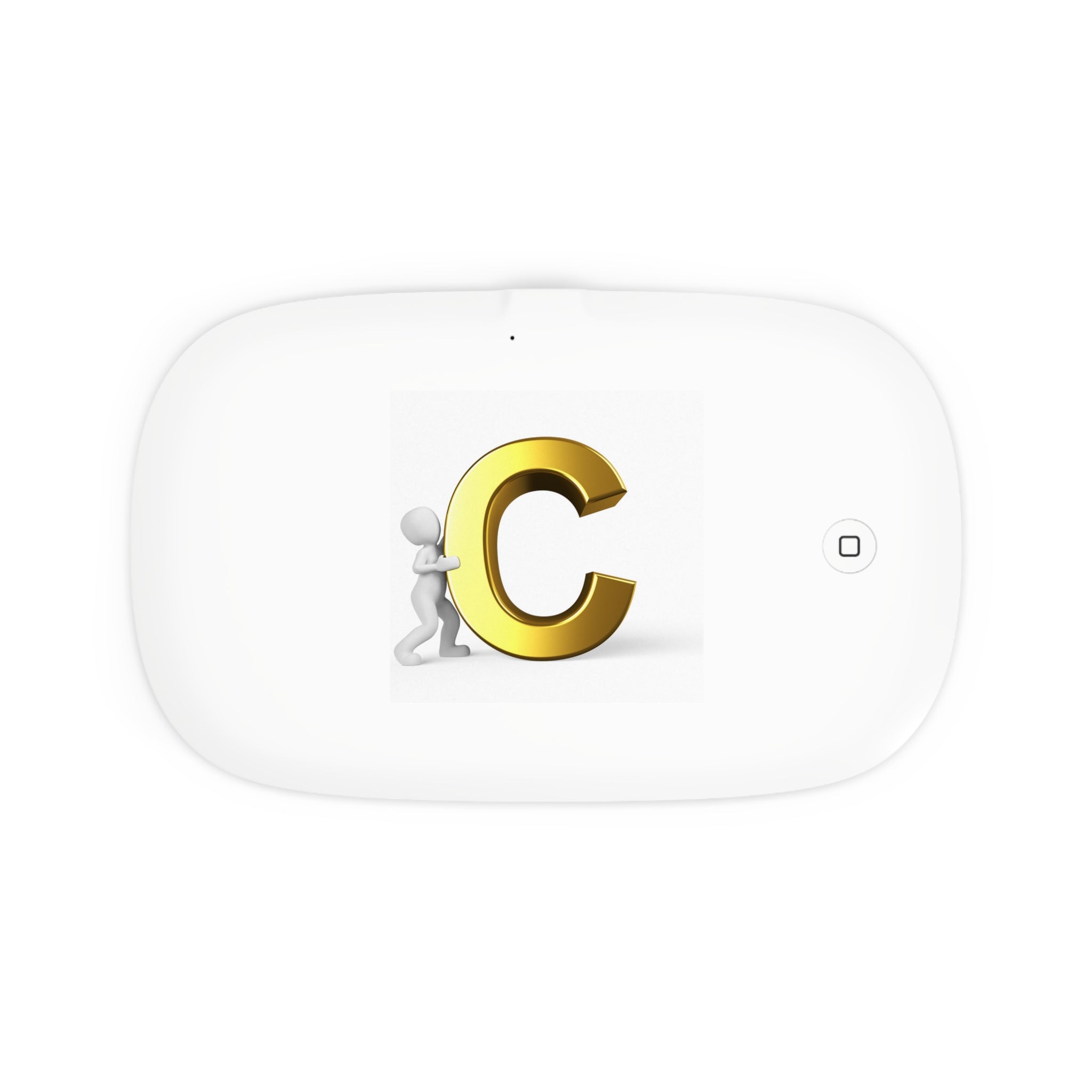 Gold Letter C design UV Phone Sanitizer and Wireless Charger