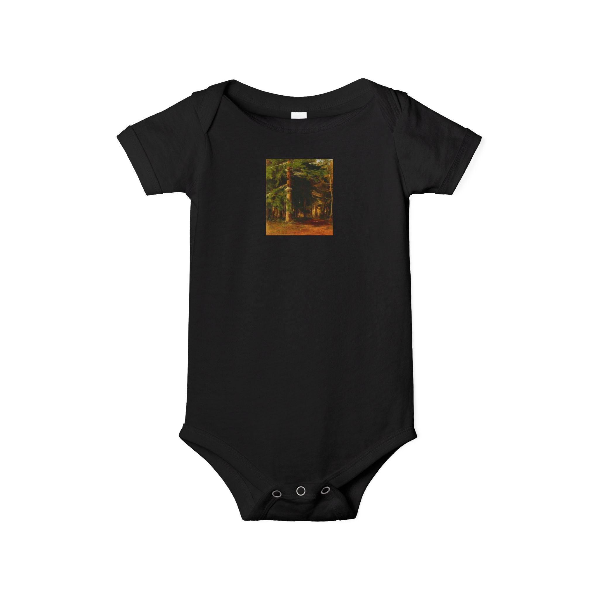 Body de bébé illustré Forêt boisée