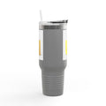 3D Gold Letter U with Figure Insulated Travel Mug | 40oz Tumbler