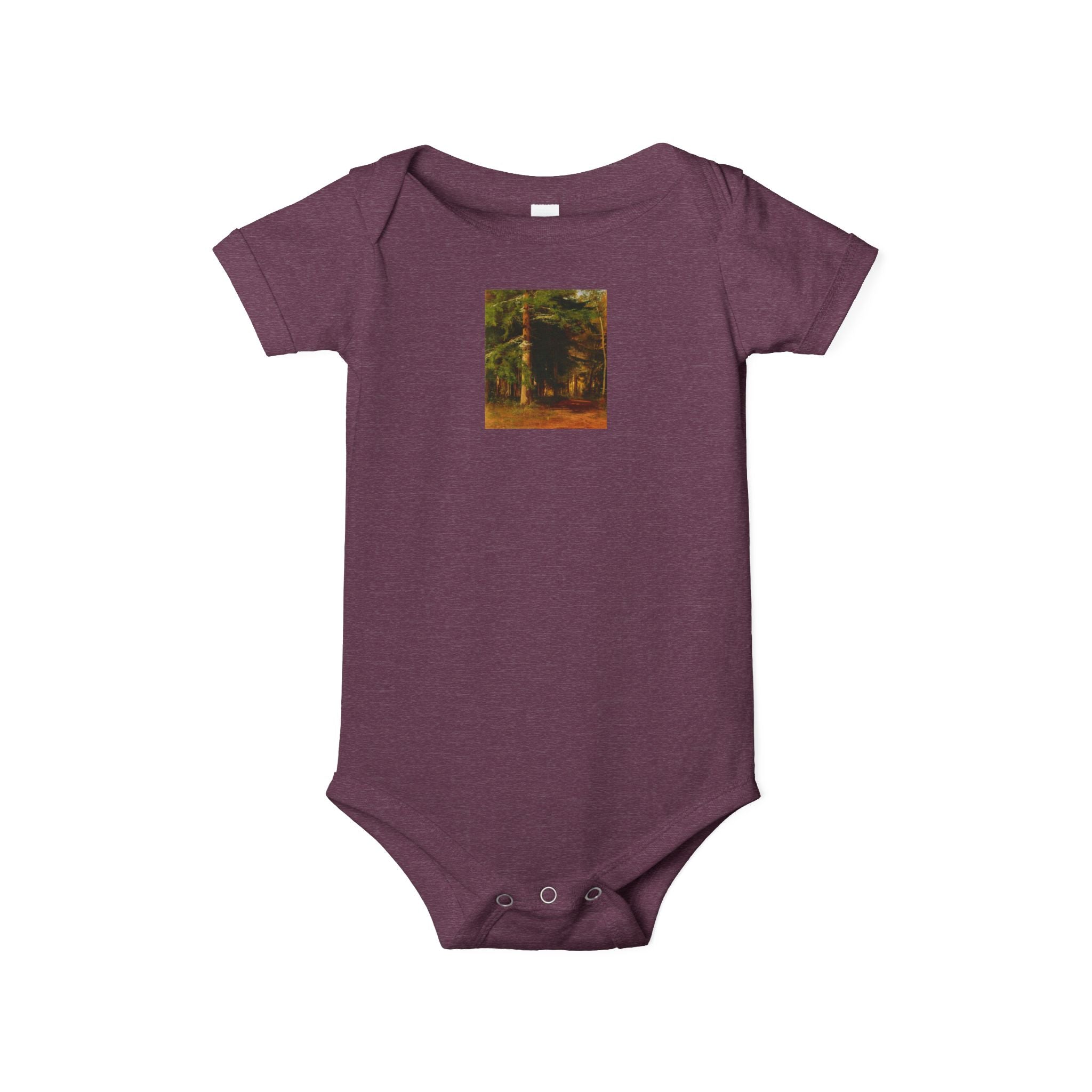 Body de bébé illustré Forêt boisée