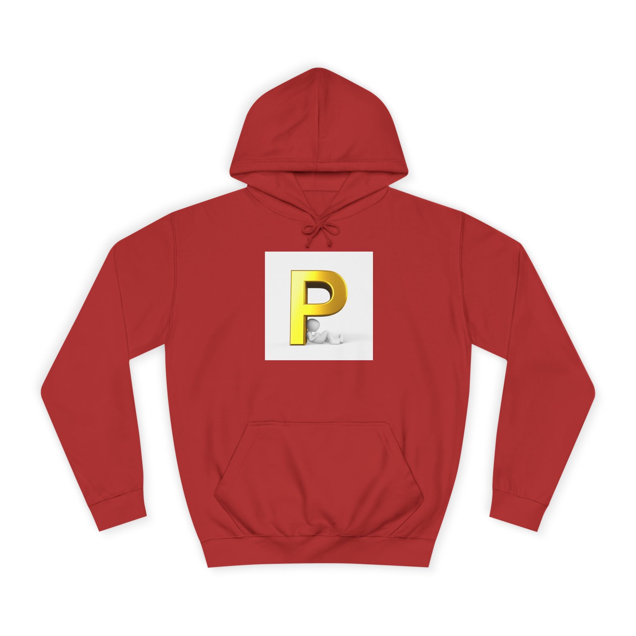 Gold Letter P hoodie | Monogram Initial Pullover