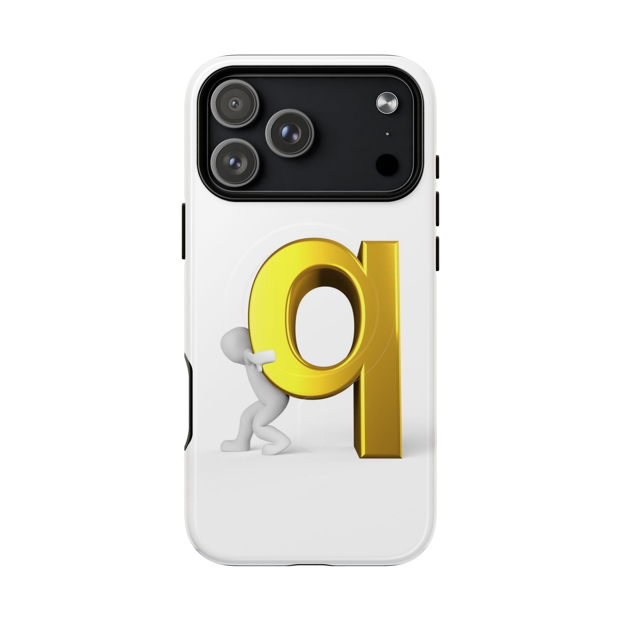Coque de téléphone Lettre Q Dorée | Coque magnétique robuste