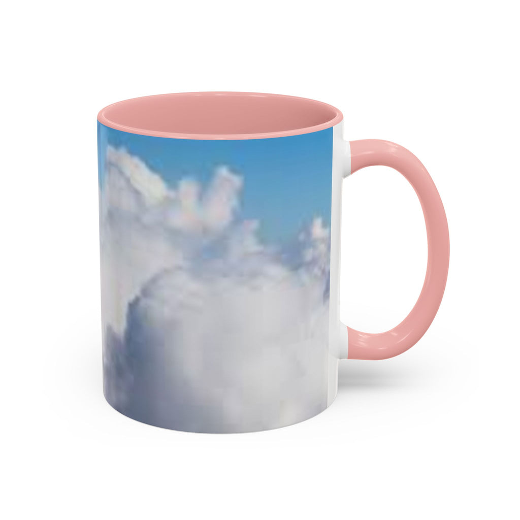 Blue Sky Clouds Accent Coffee Mug | 11oz 15oz