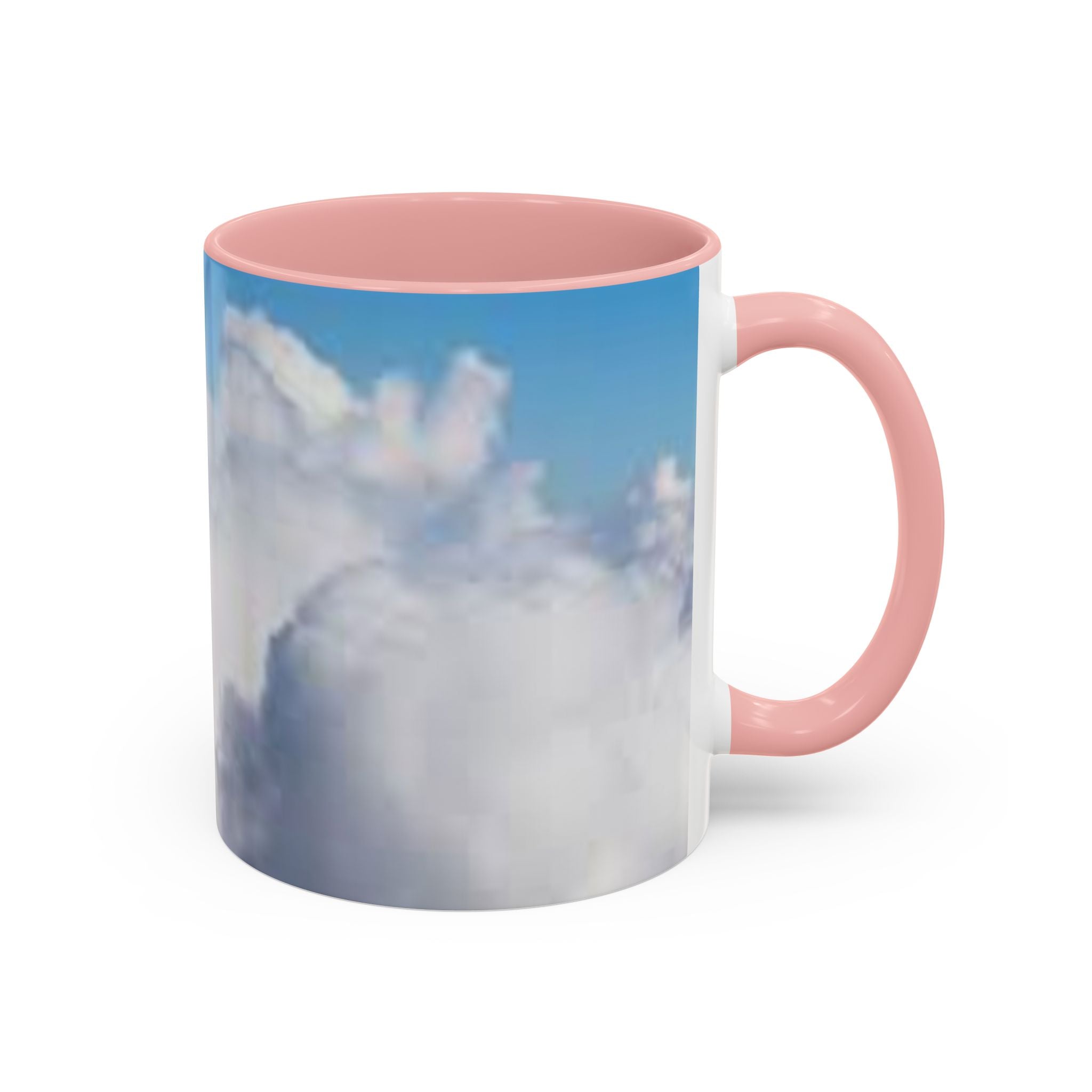 Blue Sky Clouds Accent Coffee Mug | 11oz 15oz
