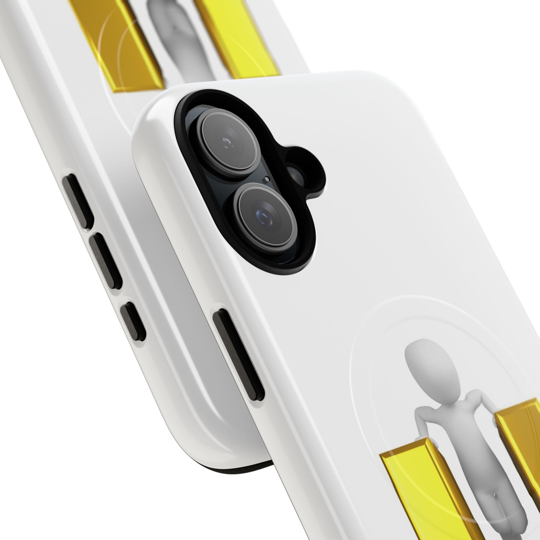3D Person with Gold Letter U phone case | Tough Magnetic Case