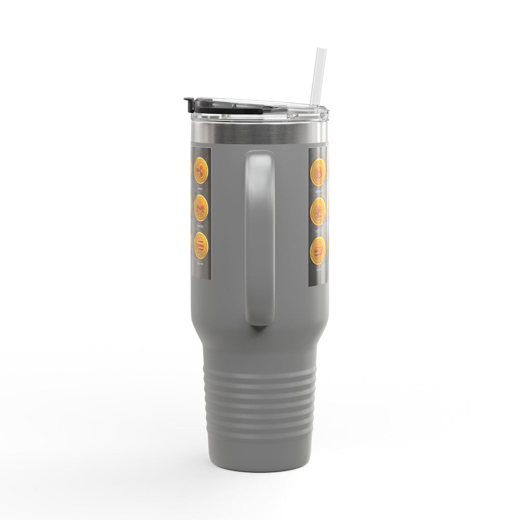 Crypto Currencies Icons 40oz Travel Mug | Insulated Tumbler