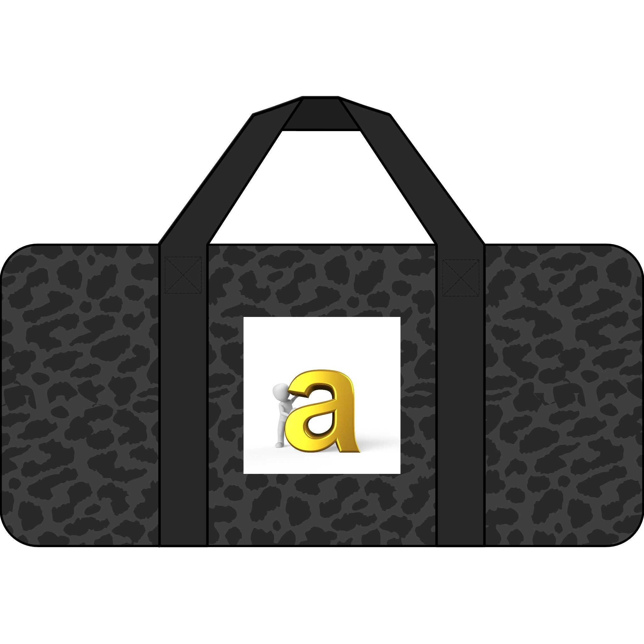 Yellow Letter A Logo Tripper Duffel Bag | Checker or Camo Strap