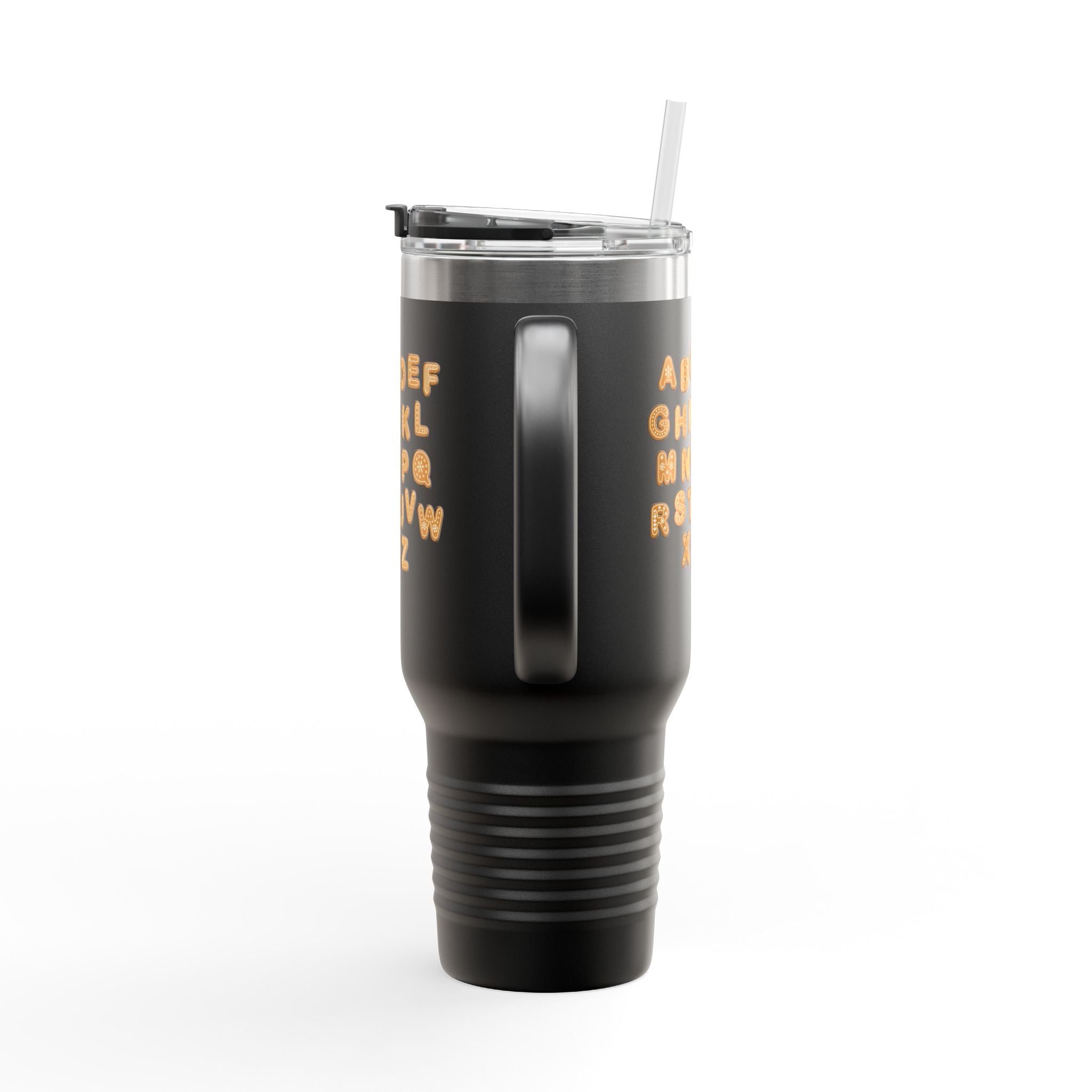 Alphabet Cookie Letters Travel Mug | 40oz Insulated Tumbler