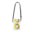 Yellow Letter O Small Cell Phone Wallet | Crossbody phone pouch