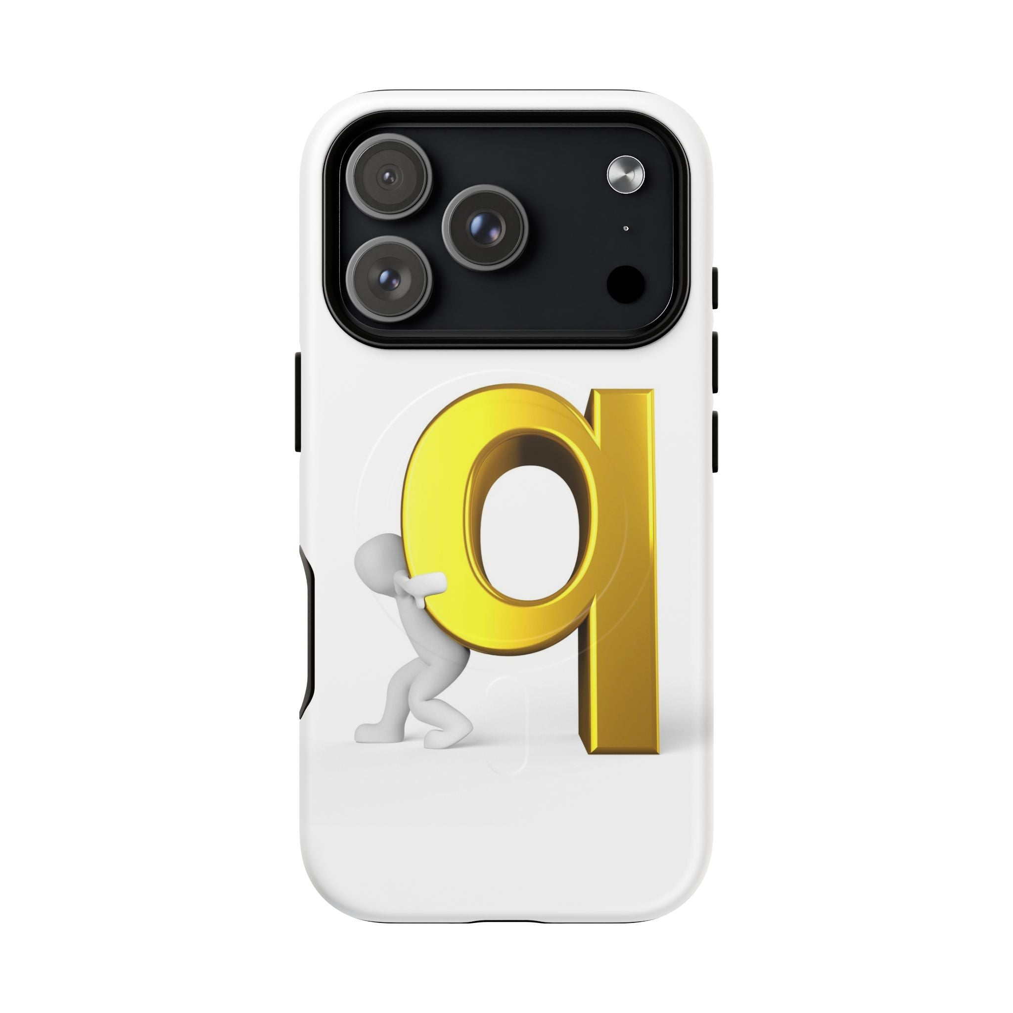 Coque de téléphone Lettre Q Dorée | Coque magnétique robuste