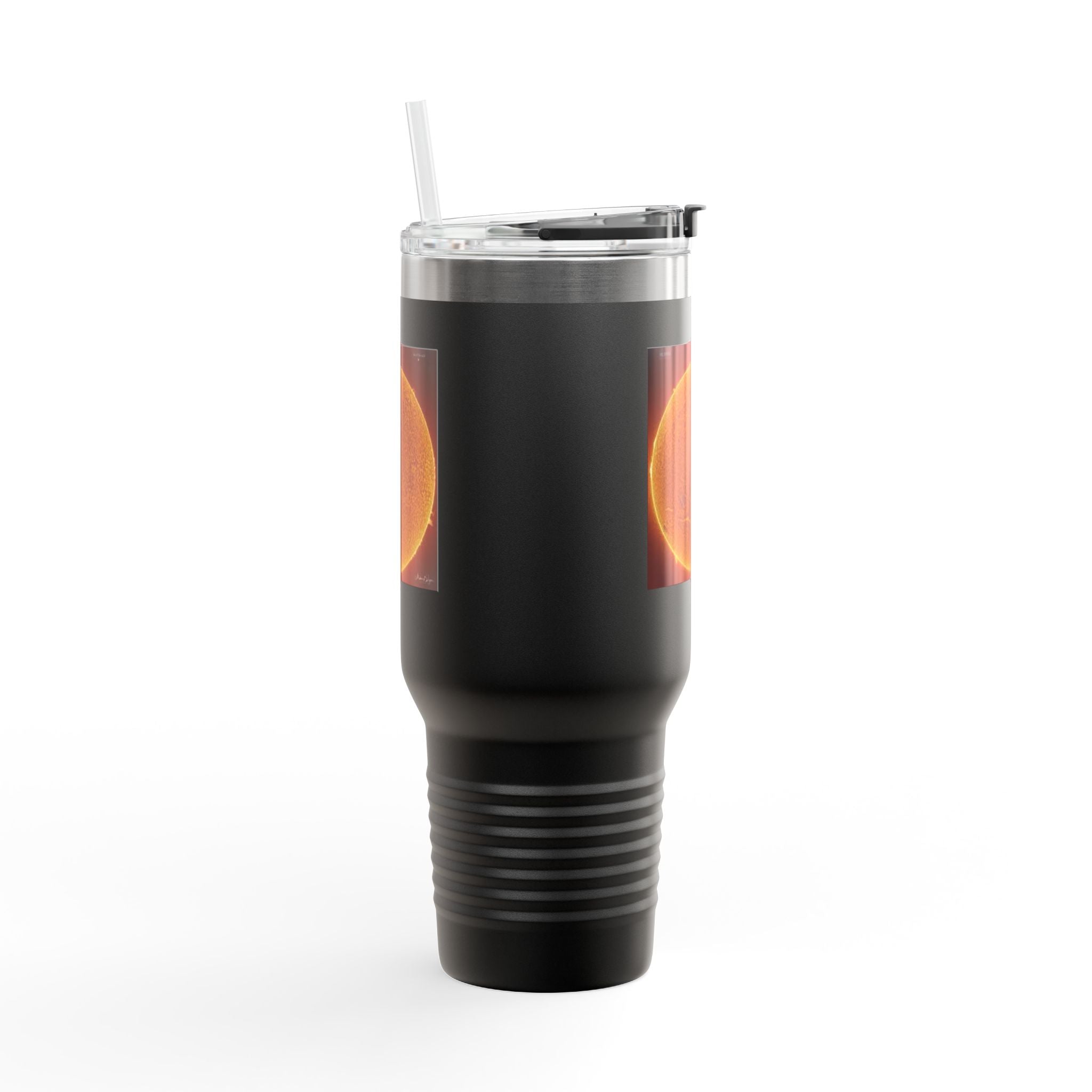 Mug de voyage photo solaire 40oz | Gobelet isotherme en acier inoxydable Solar Disc
