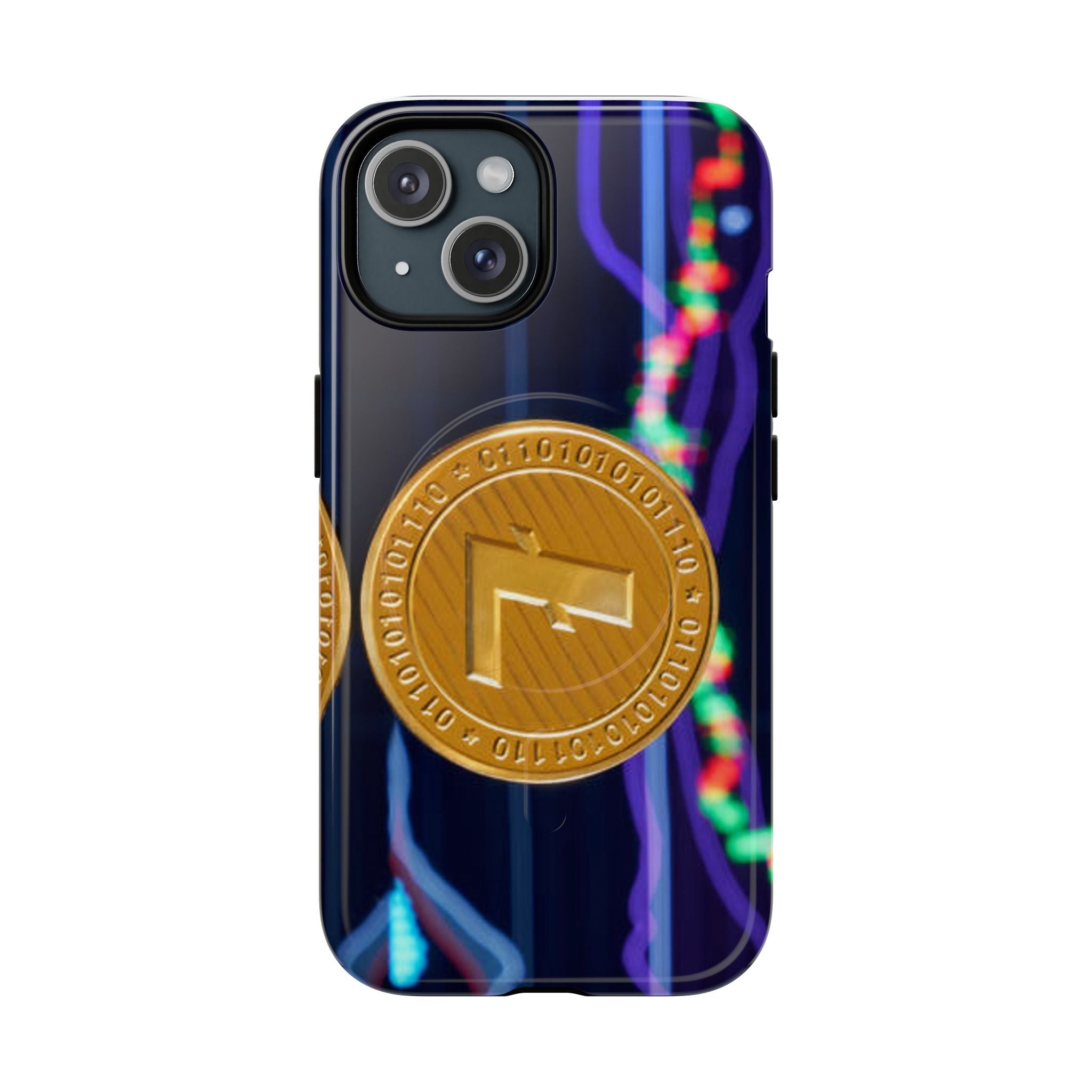 Coque de téléphone Litecoin Crypto Coin | Coque magnétique résistante, design Blockchain