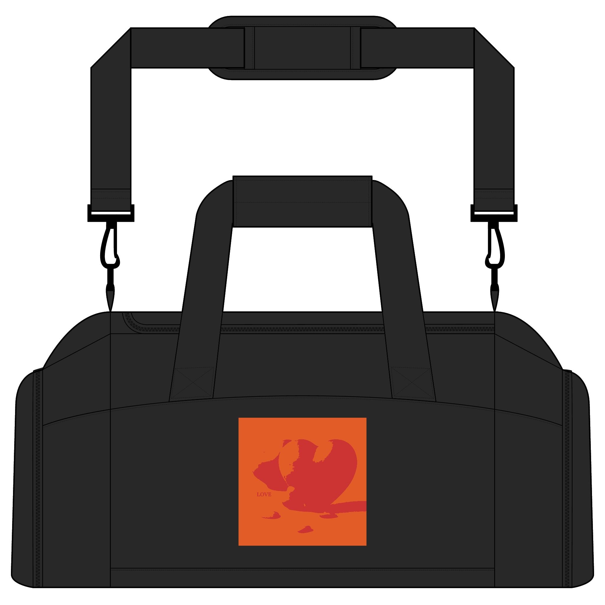 Orange Phoenix Logo Gym Bag | Duffle with Shoulder Strap