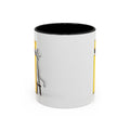 3D Figure Climbing Gold Letter i Mug | Accent Coffee Mug