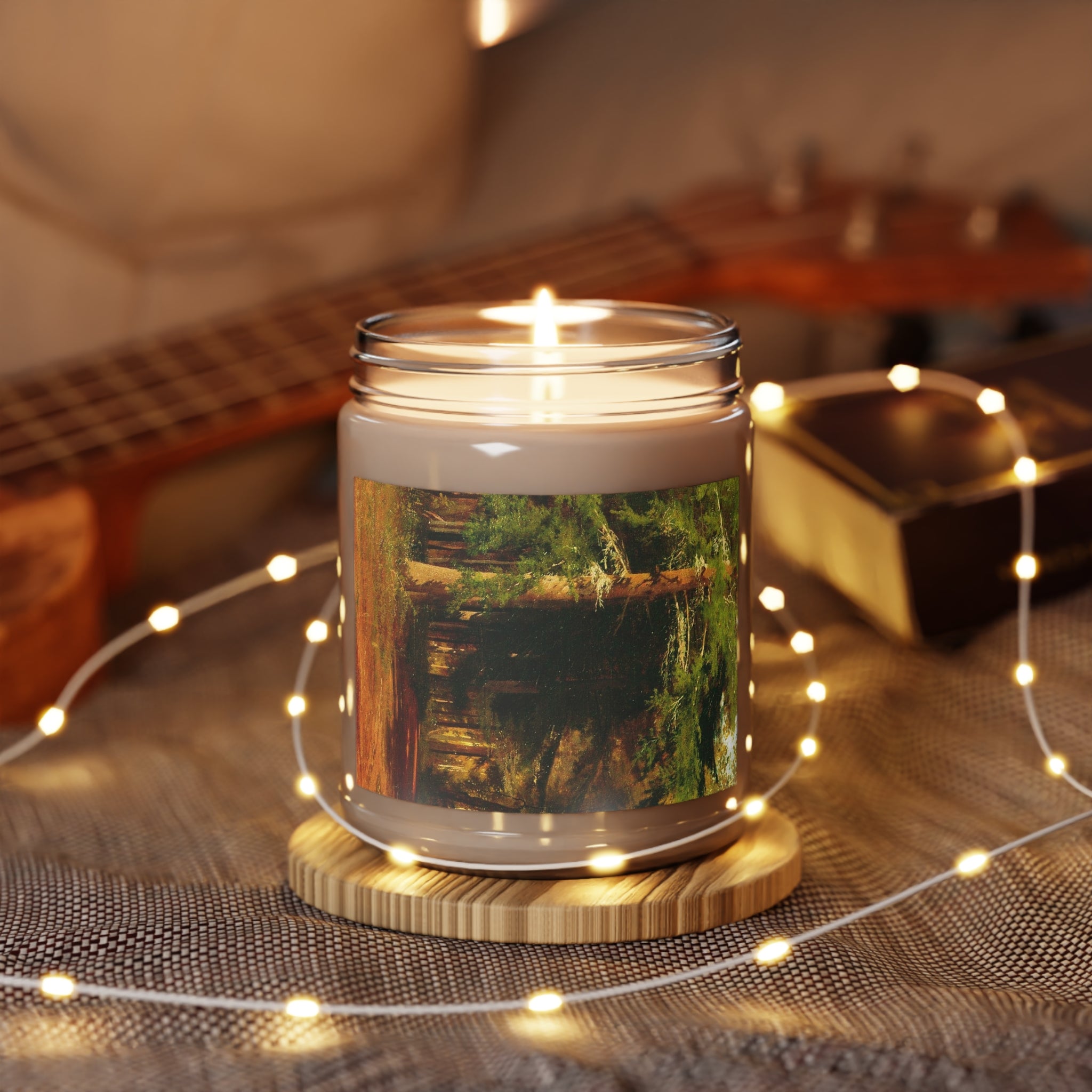 Forest Landscape Candle 9oz Soy Jar | White Lid