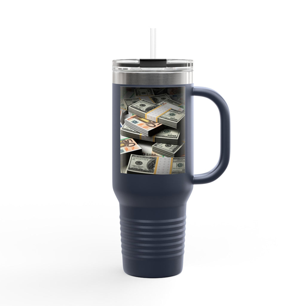 Stacked Cash Money design Insulated Travel Mug | 40oz