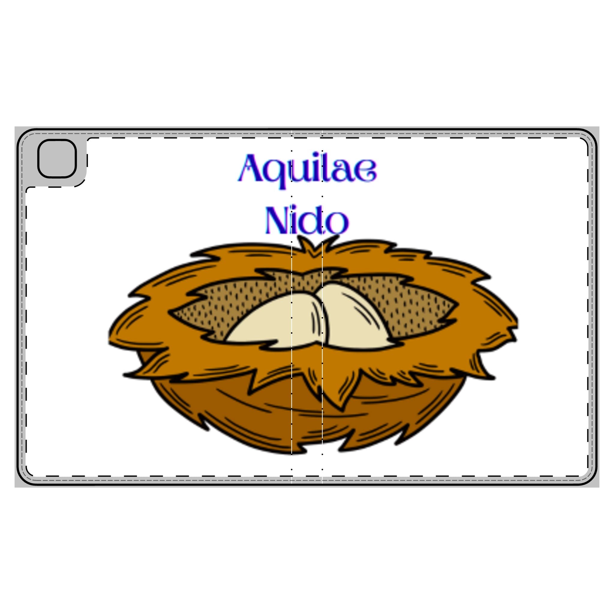 Aquilae Nido Nest Illustration Tablet Folio Case | Bird Nest Design