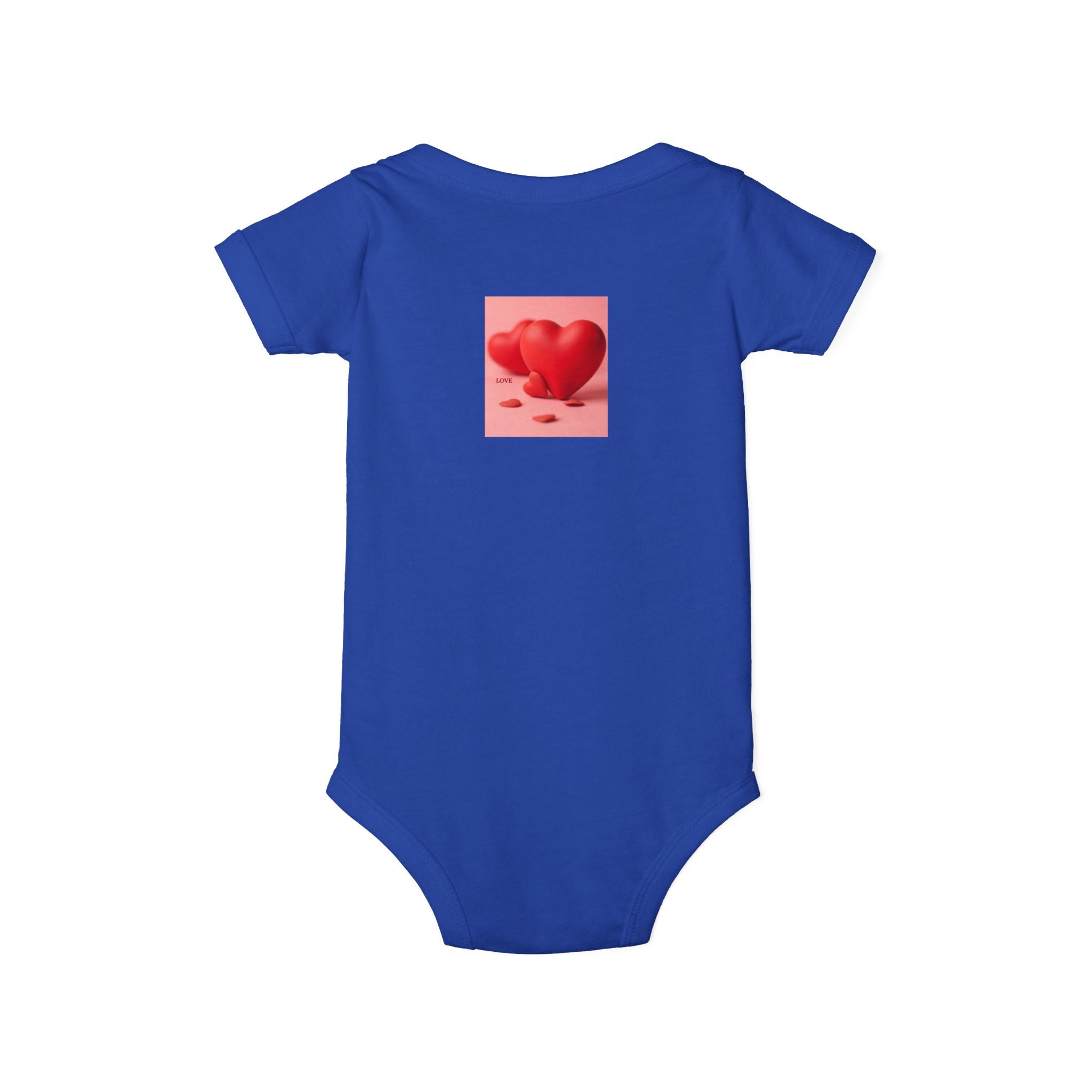 Red Heart Illustration Infant Bodysuit | Cute Valentine Baby Onesie