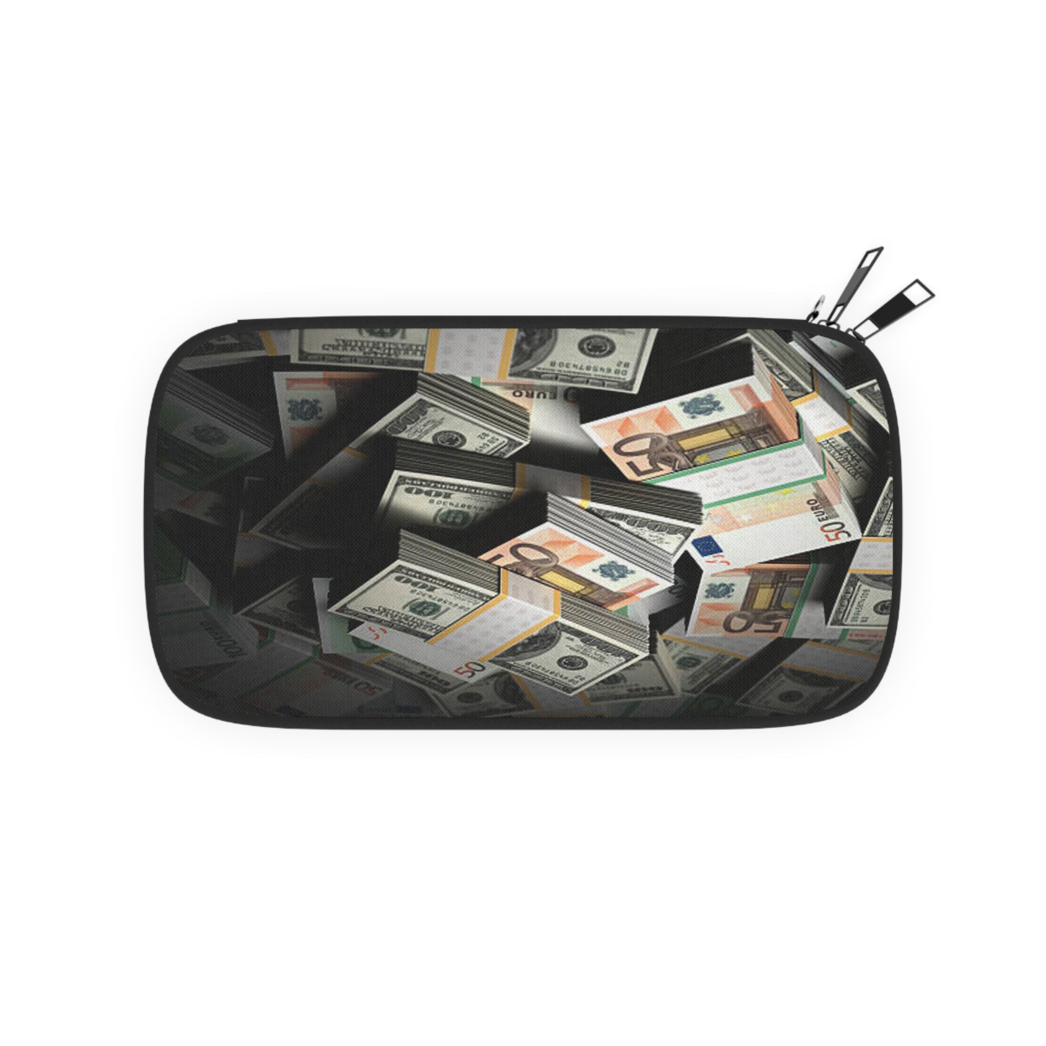 Stacks of Cash Passport Wallet | Money Print Travel Organizer