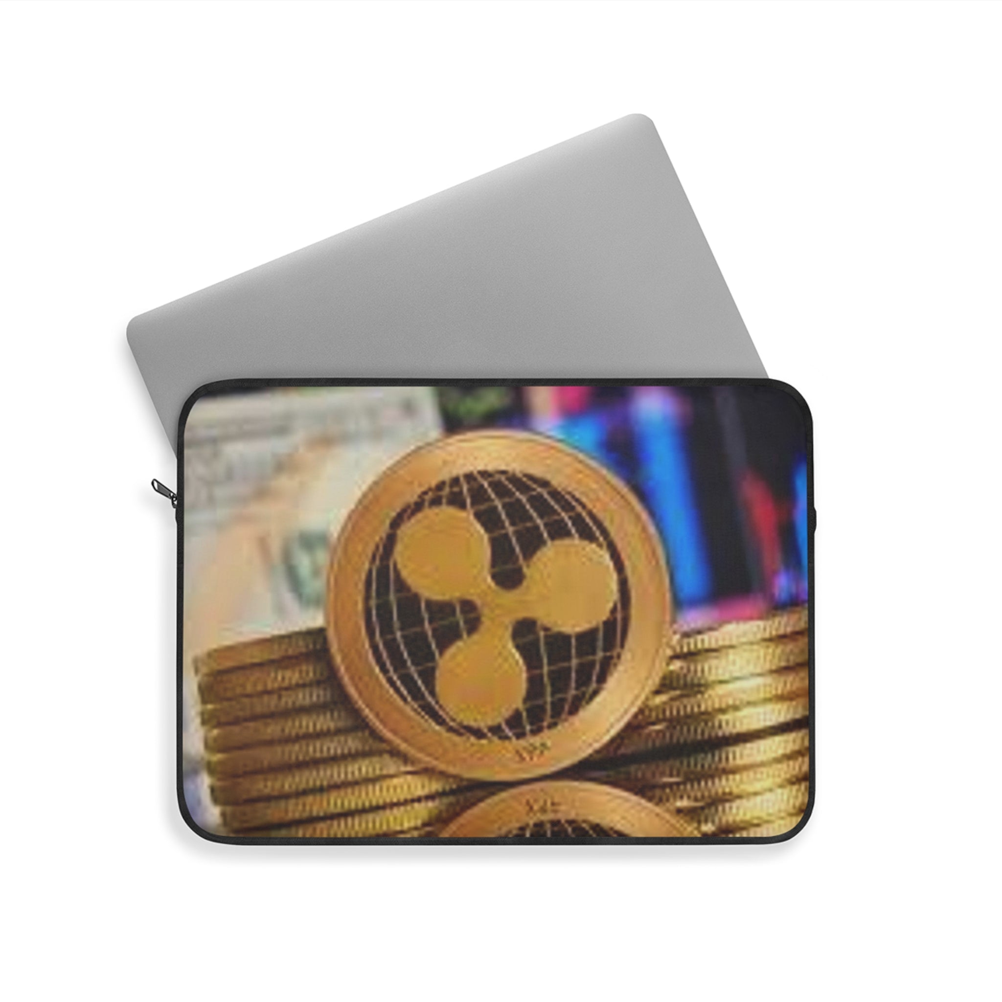 Ripple Coin Crypto Stack Laptop Sleeve | Cryptocurrency Ripple XRP Design