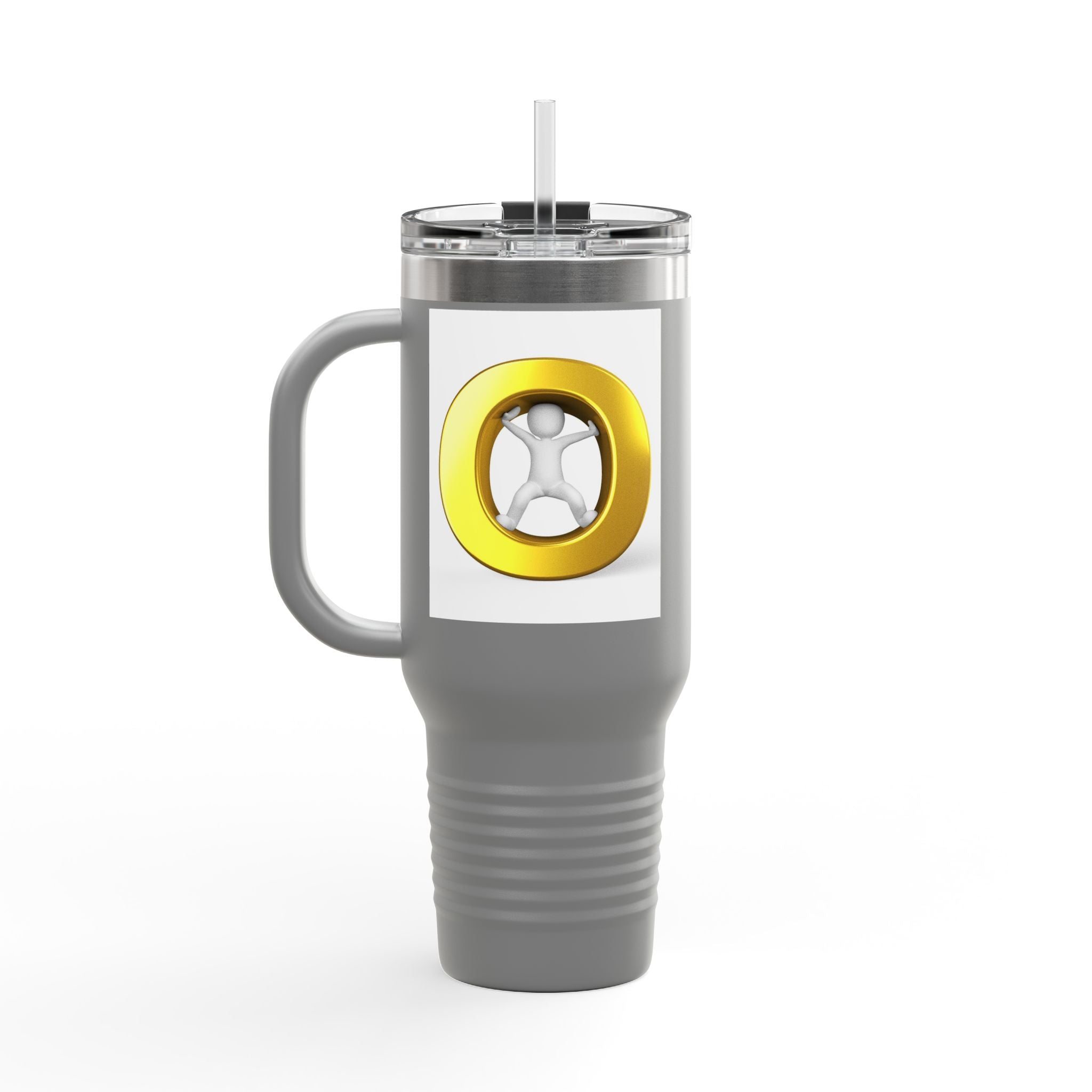 Gold Letter O Illustration 40oz Tumbler | Insulated Travel Mug