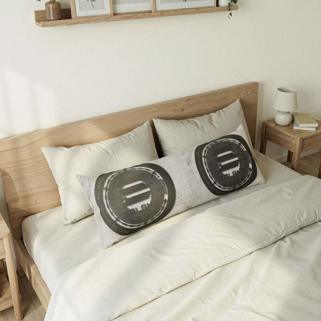 Solana Crypto Logo Body Pillow | Minimal Tech Accent Pillow