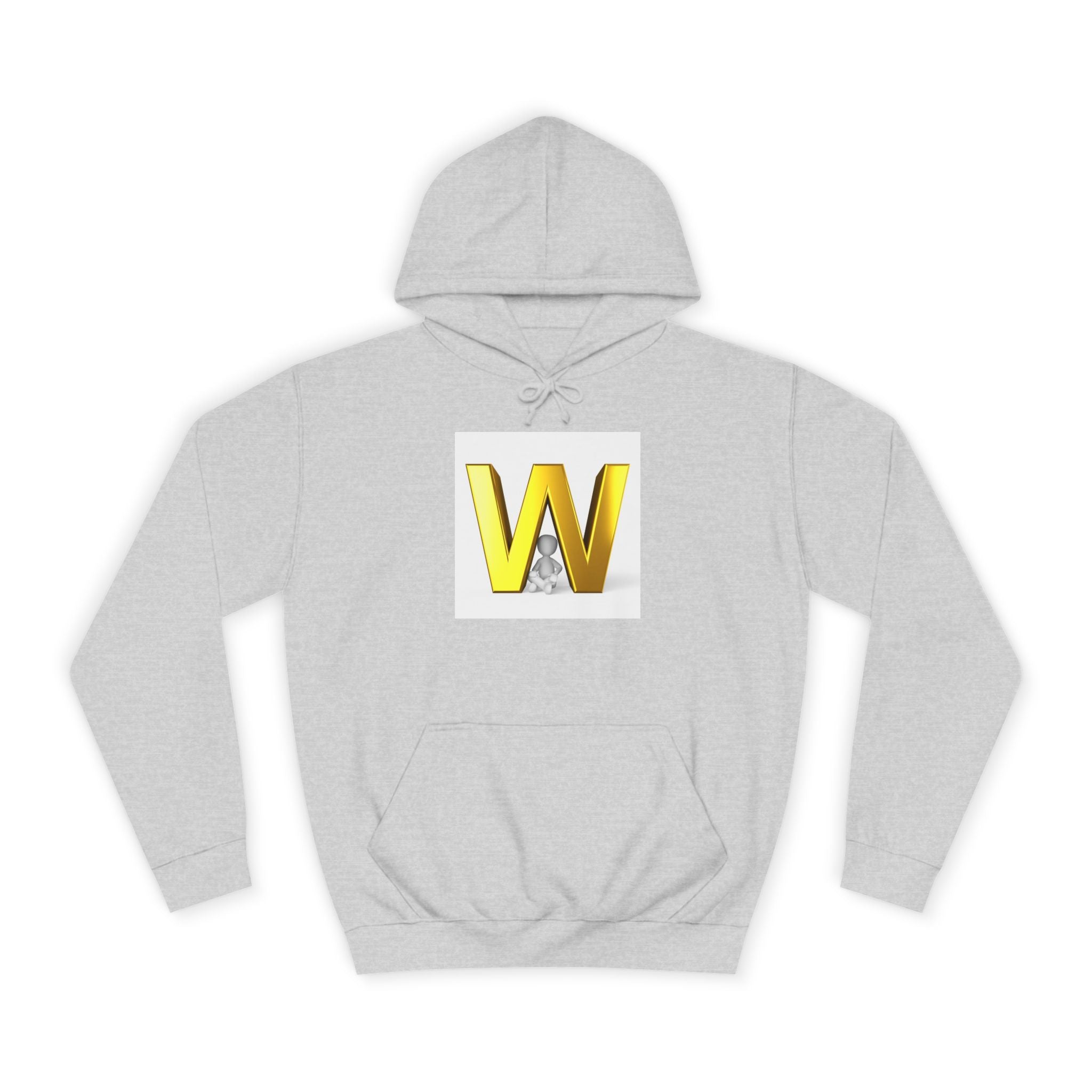 Sweat à capuche lettre W 3D dorée | Sweat initial monogramme
