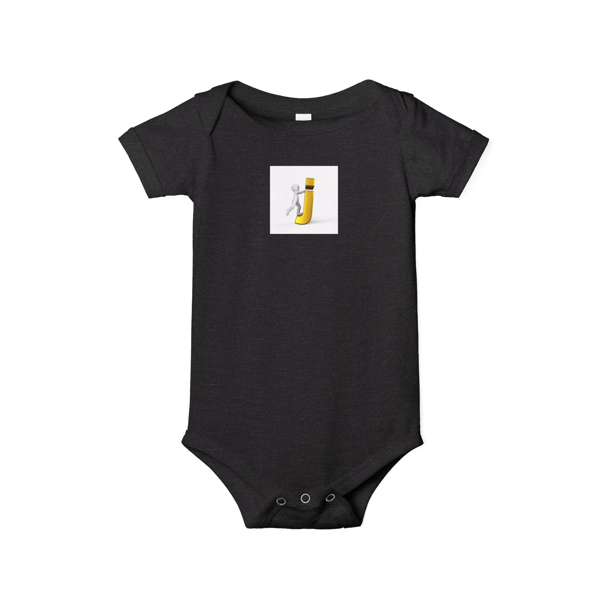 Motif Cavalier Lettre J | Grenouillère pour bébé | Body adorable