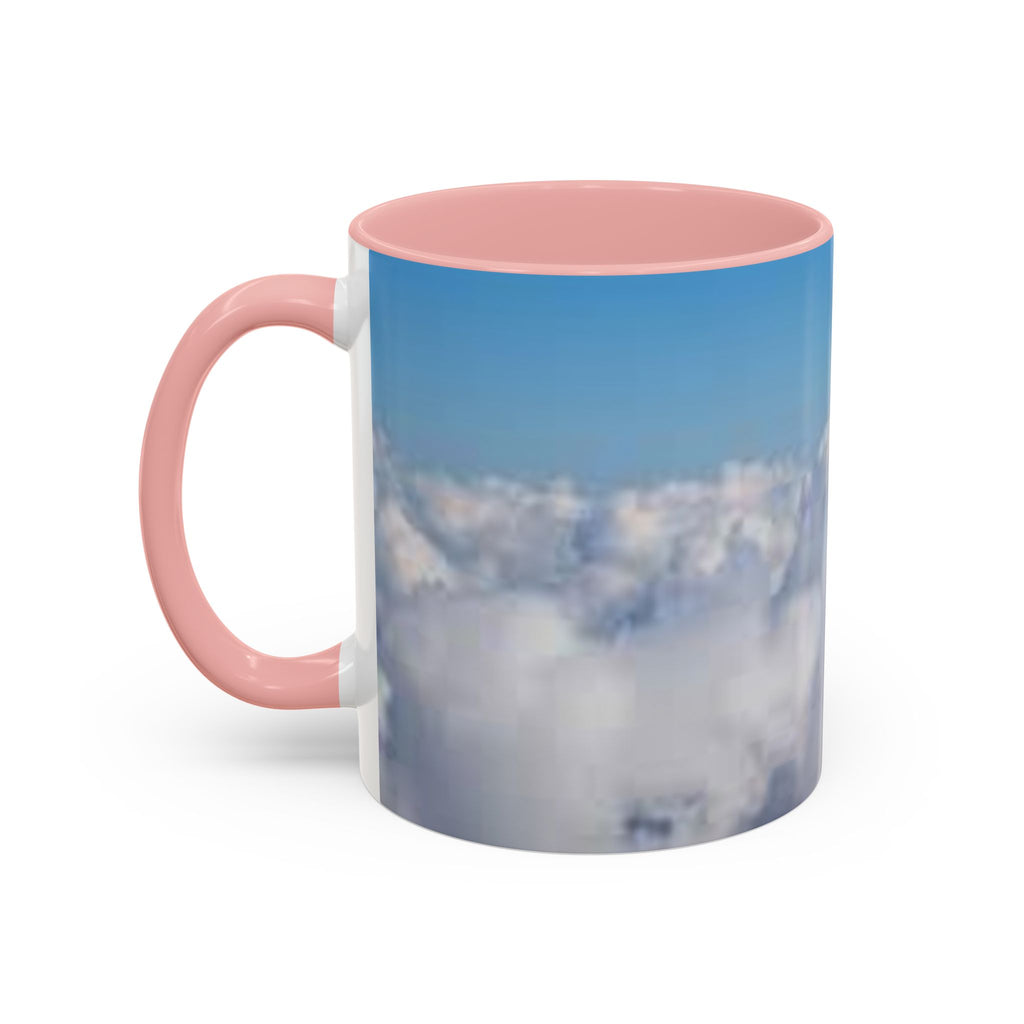 Blue Sky Clouds Accent Coffee Mug | 11oz 15oz