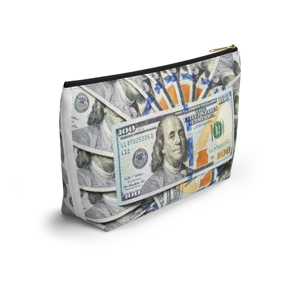 Hundred Dollar Bills Accessory Pouch | Money Print Makeup Bag