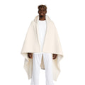 Gold Letter K With Figure Hooded Sherpa Blanket | Cozy Fleece Hooded Throw