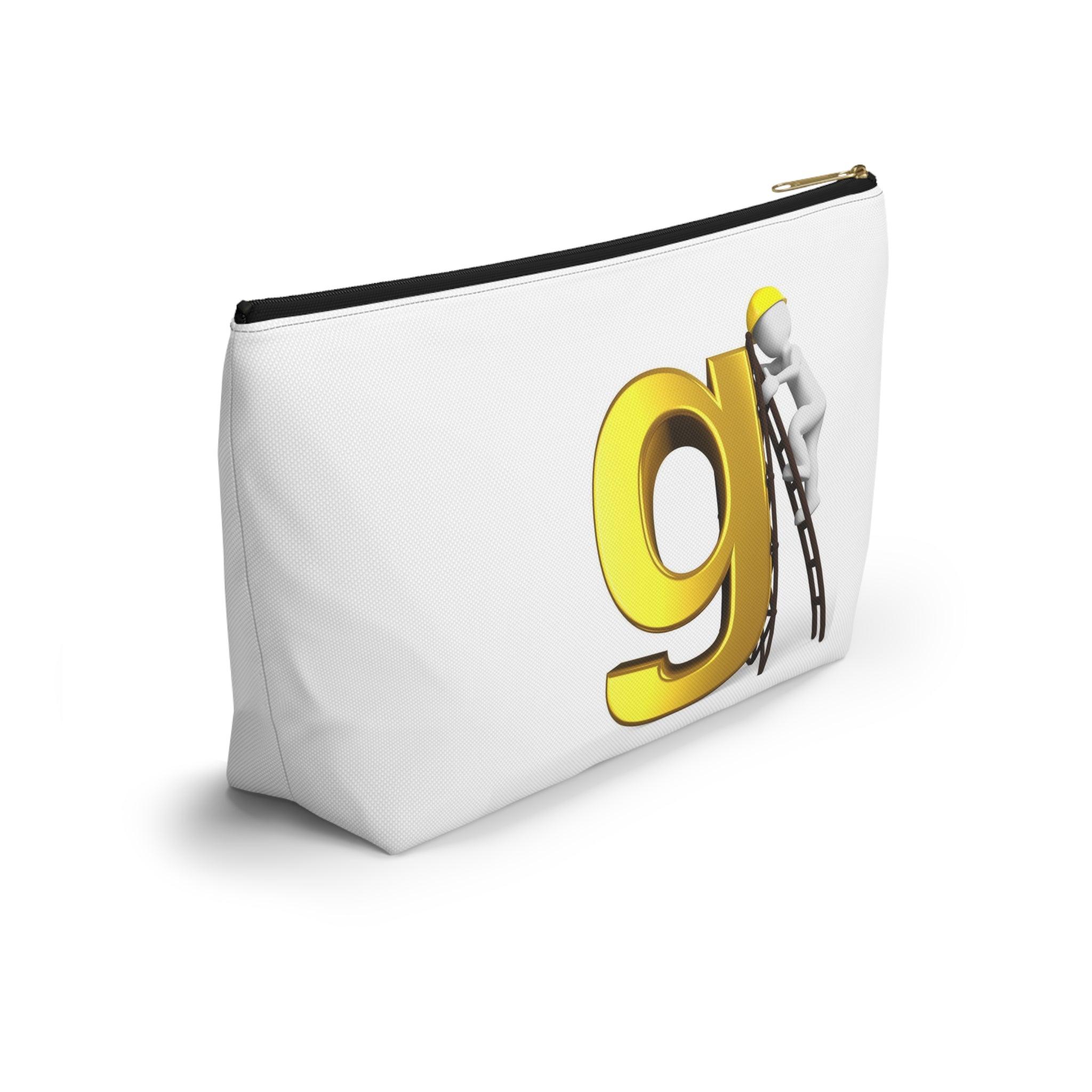 Gold Letter G with Worker Ladder Accessory Pouch