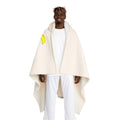 Hooded Sherpa Fleece Blanket | Figure Building Gold Letter G