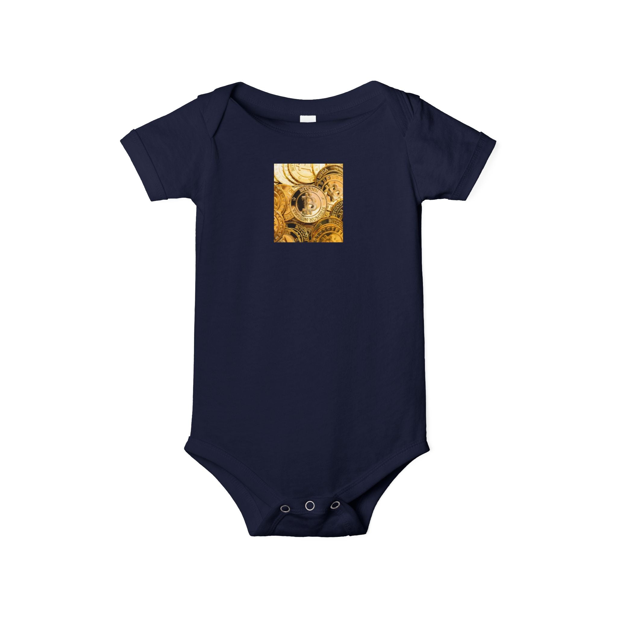 Body bébé Bitcoin Cryptocurrency | Body bébé floral pour chambre de bébé