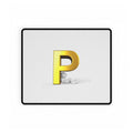 Gold Letter P Desk Mat | Large Mousepad Deskpad