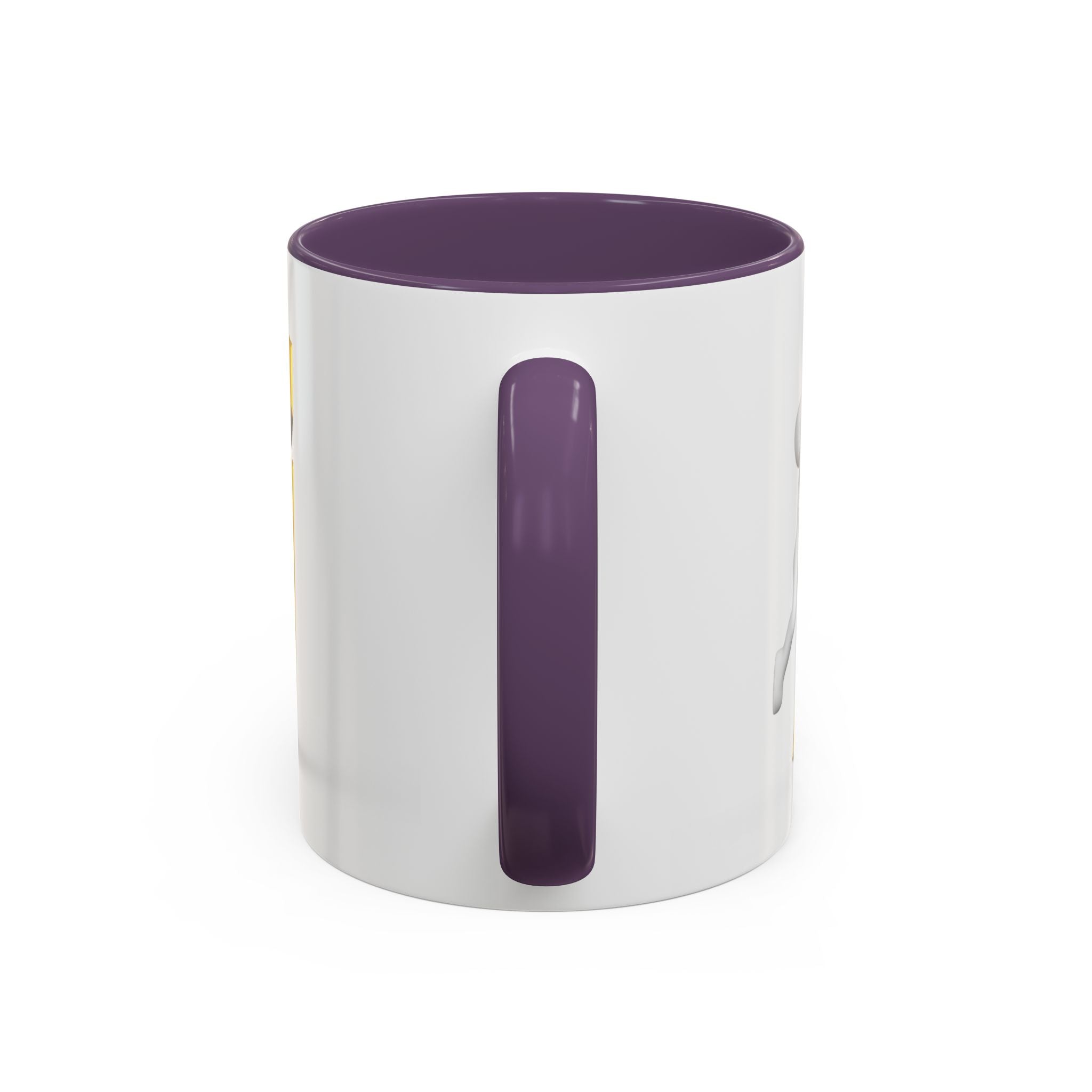 Tasse avec figurine 3D bâton poussant la lettre J dorée | Tasse à café