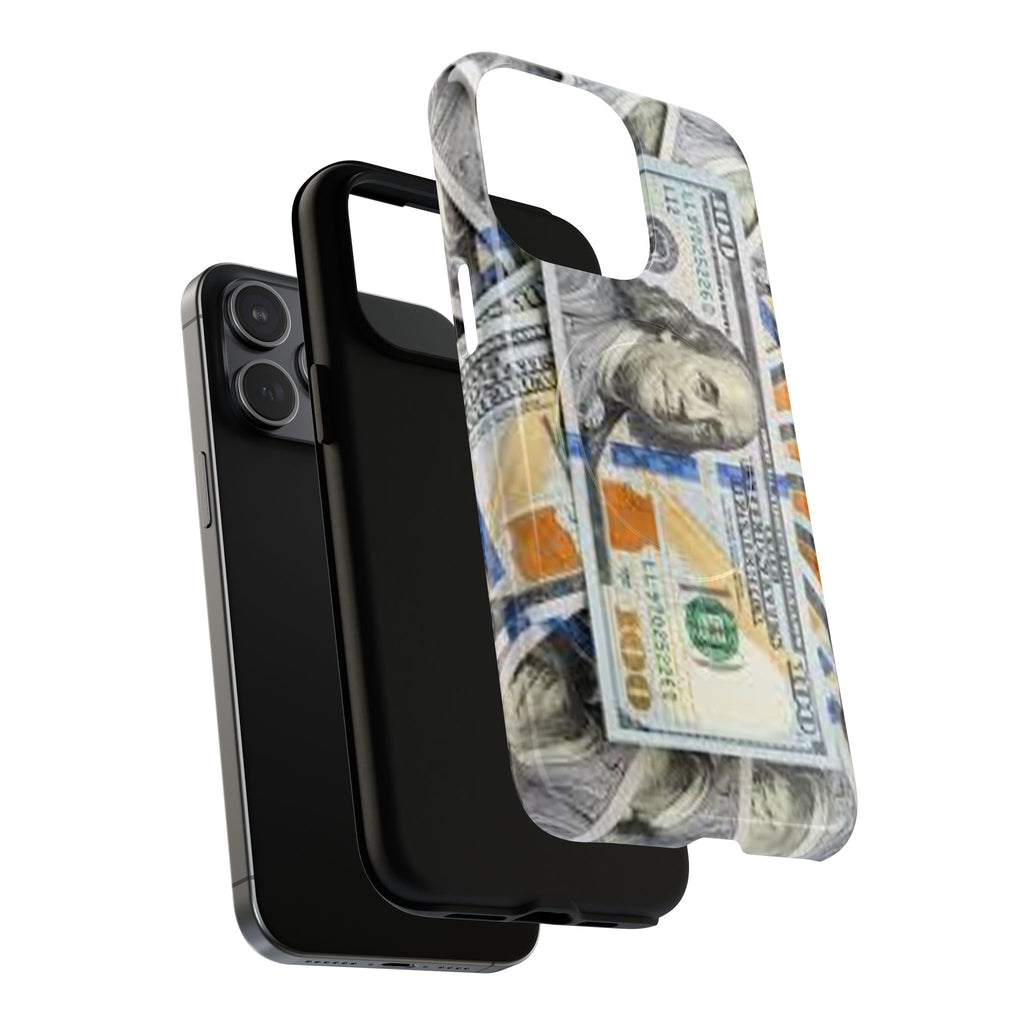 Hundred Dollar Bills Phone Case | Tough Magnetic Case, Money Pattern