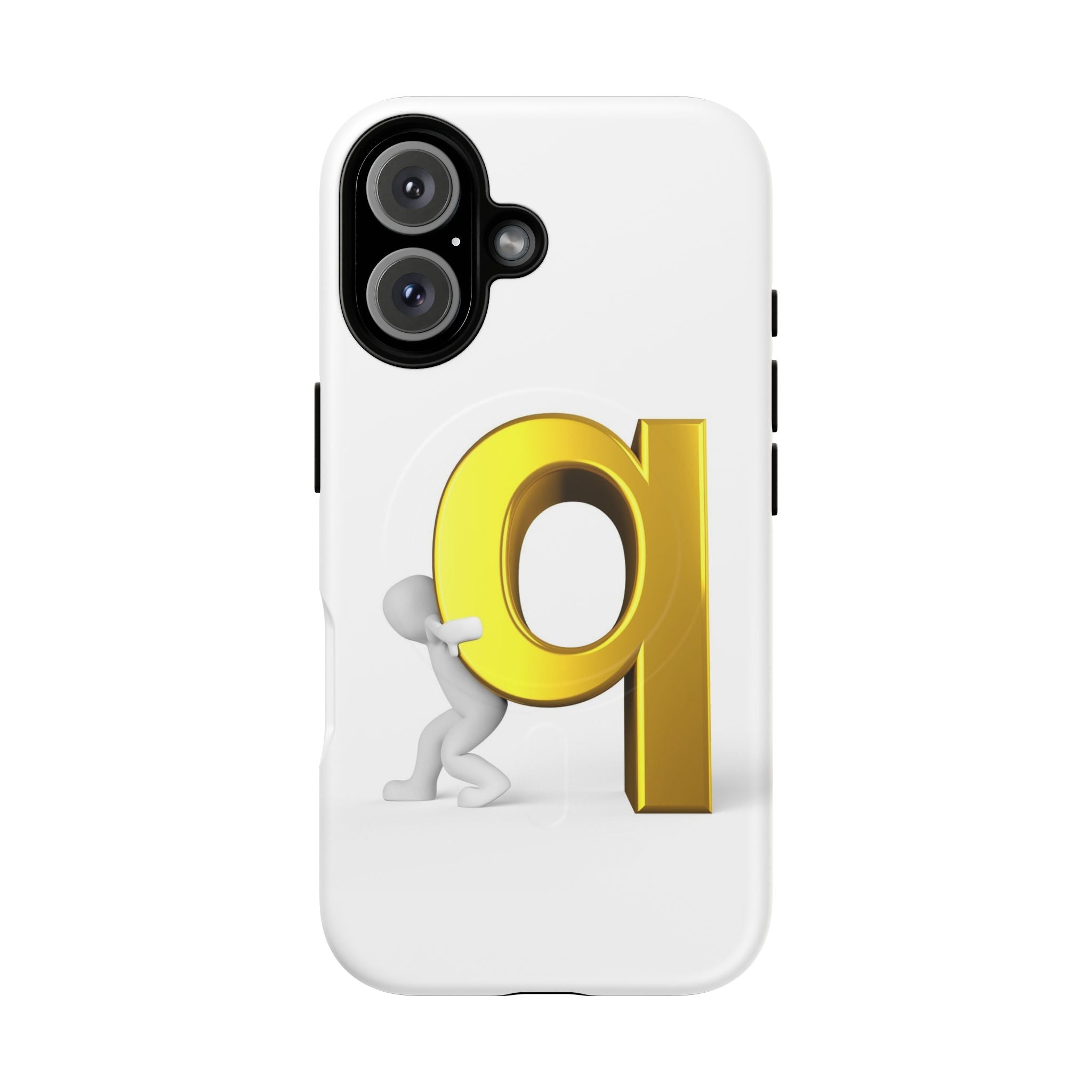 Coque de téléphone Lettre Q Dorée | Coque magnétique robuste