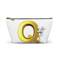 Gold Letter Q Climbing Figure Accessory Pouch