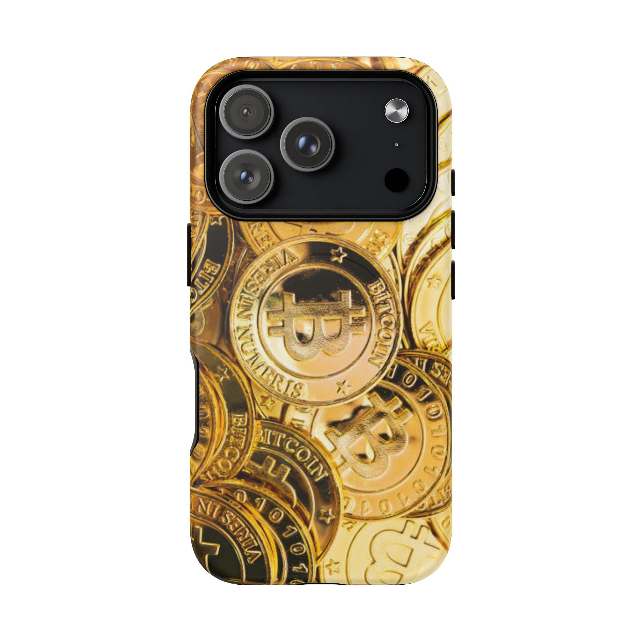 Coque de Téléphone Bitcoin Or | Coque Magnétique Robuste
