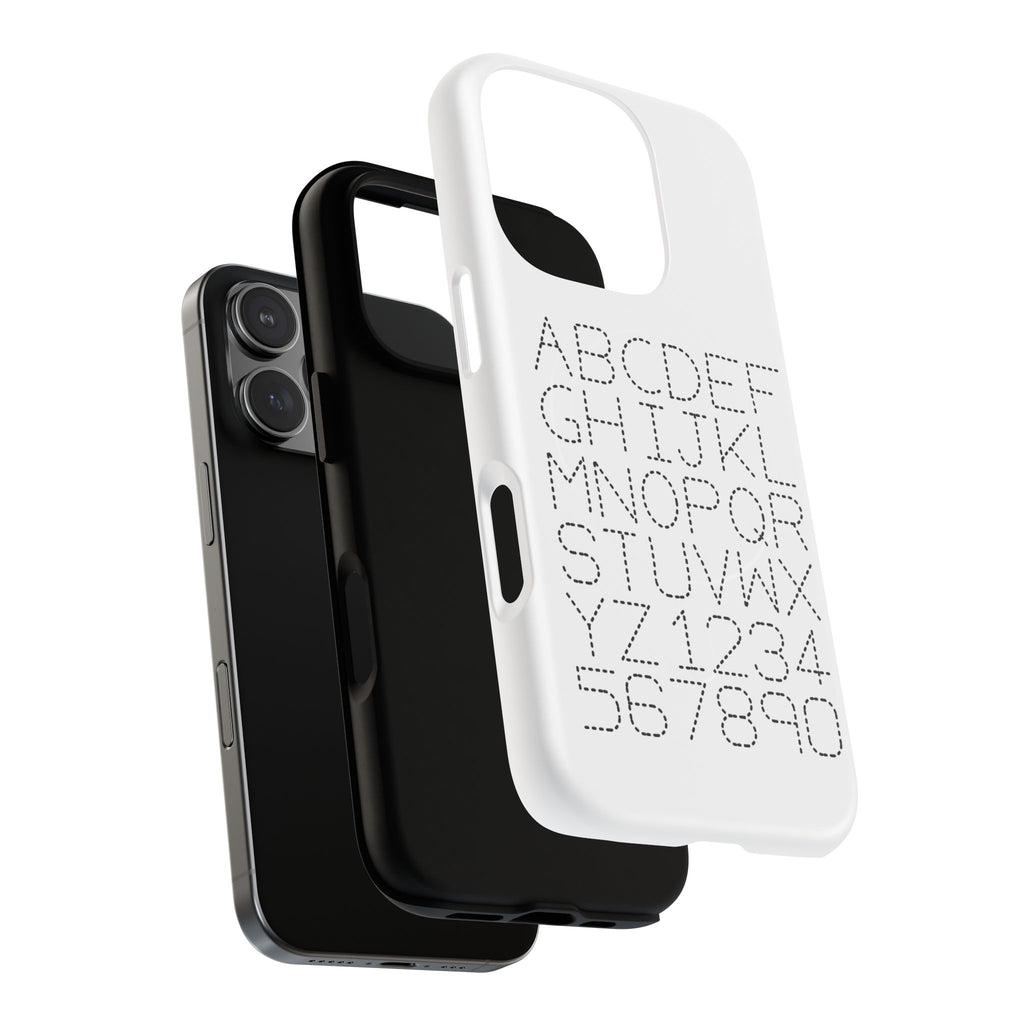 Dotted Alphabet Phone Case | Tough Magnetic Case